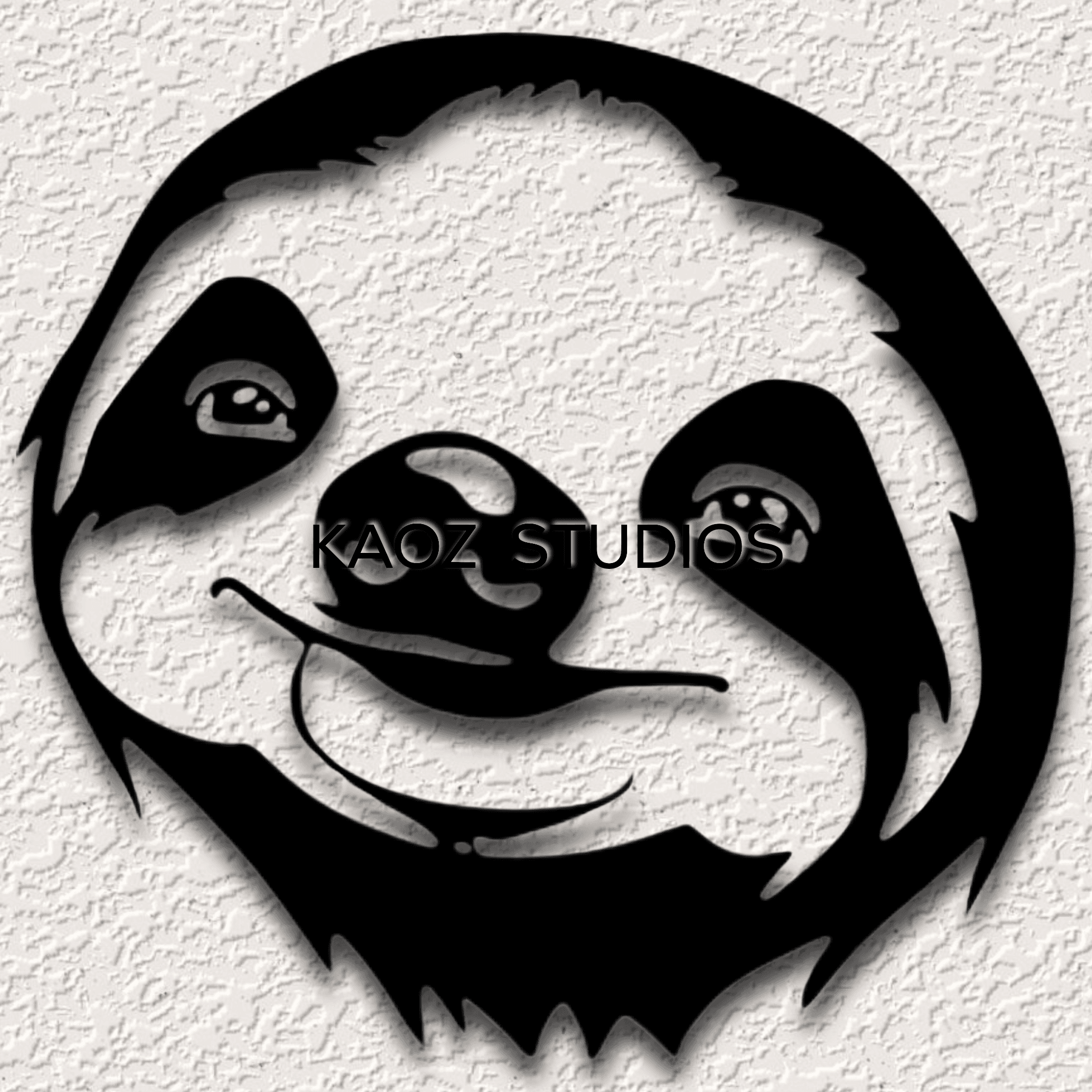 sloth wall art marsupial wall decor 2d animal decoration 3d model