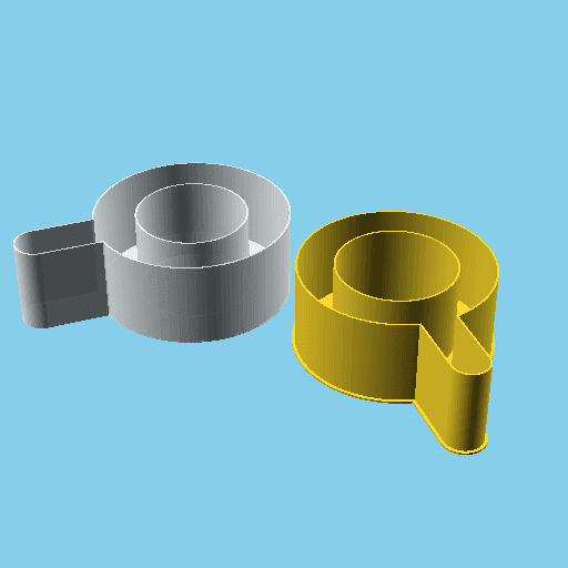 Magnifier, nestable box (v1) 3d model