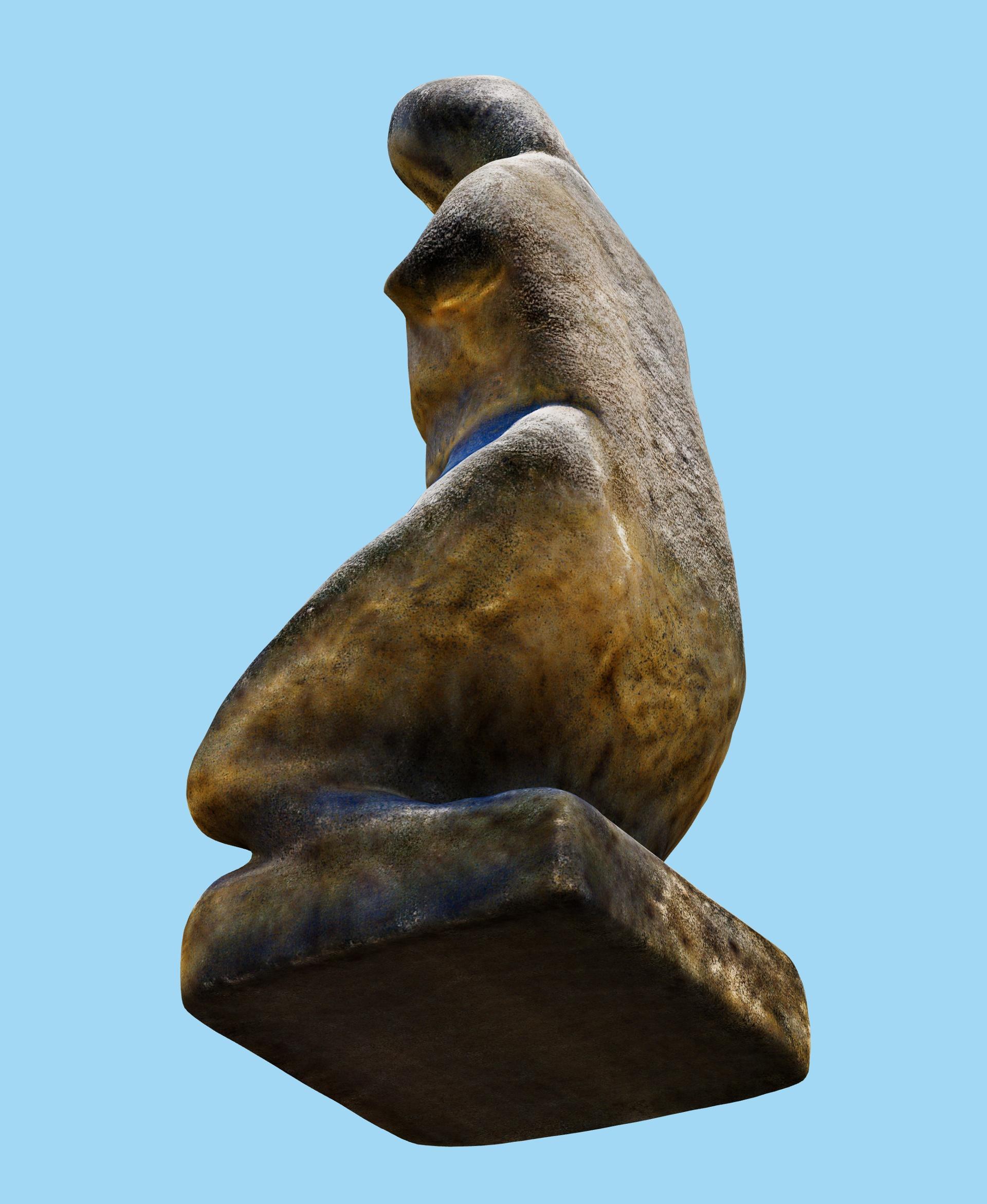 Prehistoric Statue.glb 3d model