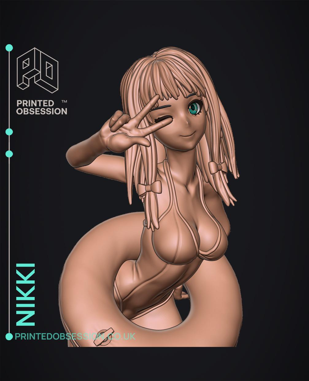 Nikki - Anime Girl - Swimsuit 3d model