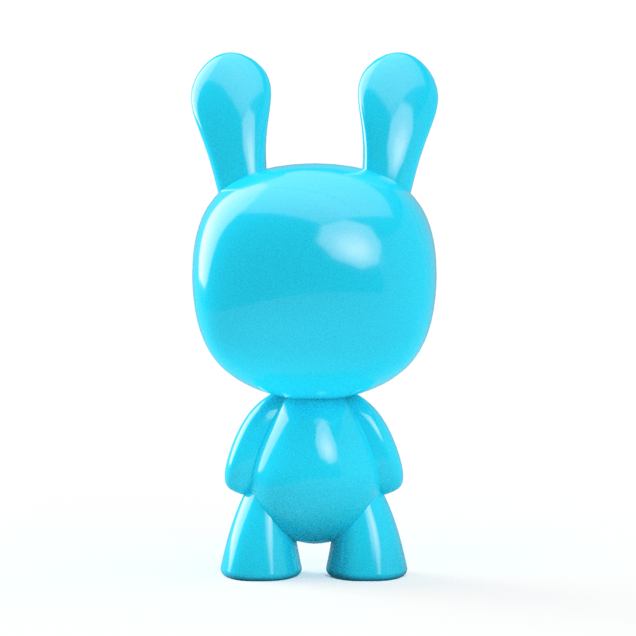 3D Printable STL Coco Bunny Art Toy Platform Figure 3d model