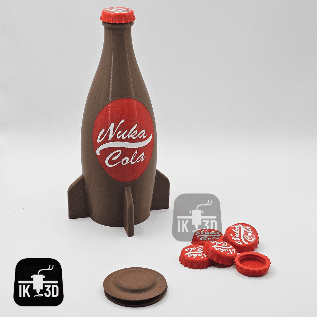 Nuka Cola Bottle + Stash + Money Box / 3MF Included / No Supports 3d model