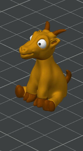 Goat (No Supports) 3d model