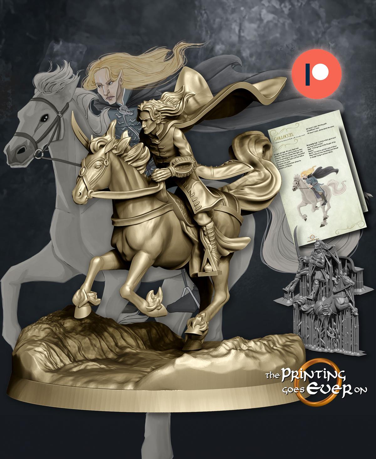 Lord Golloccel - Mounted 3d model