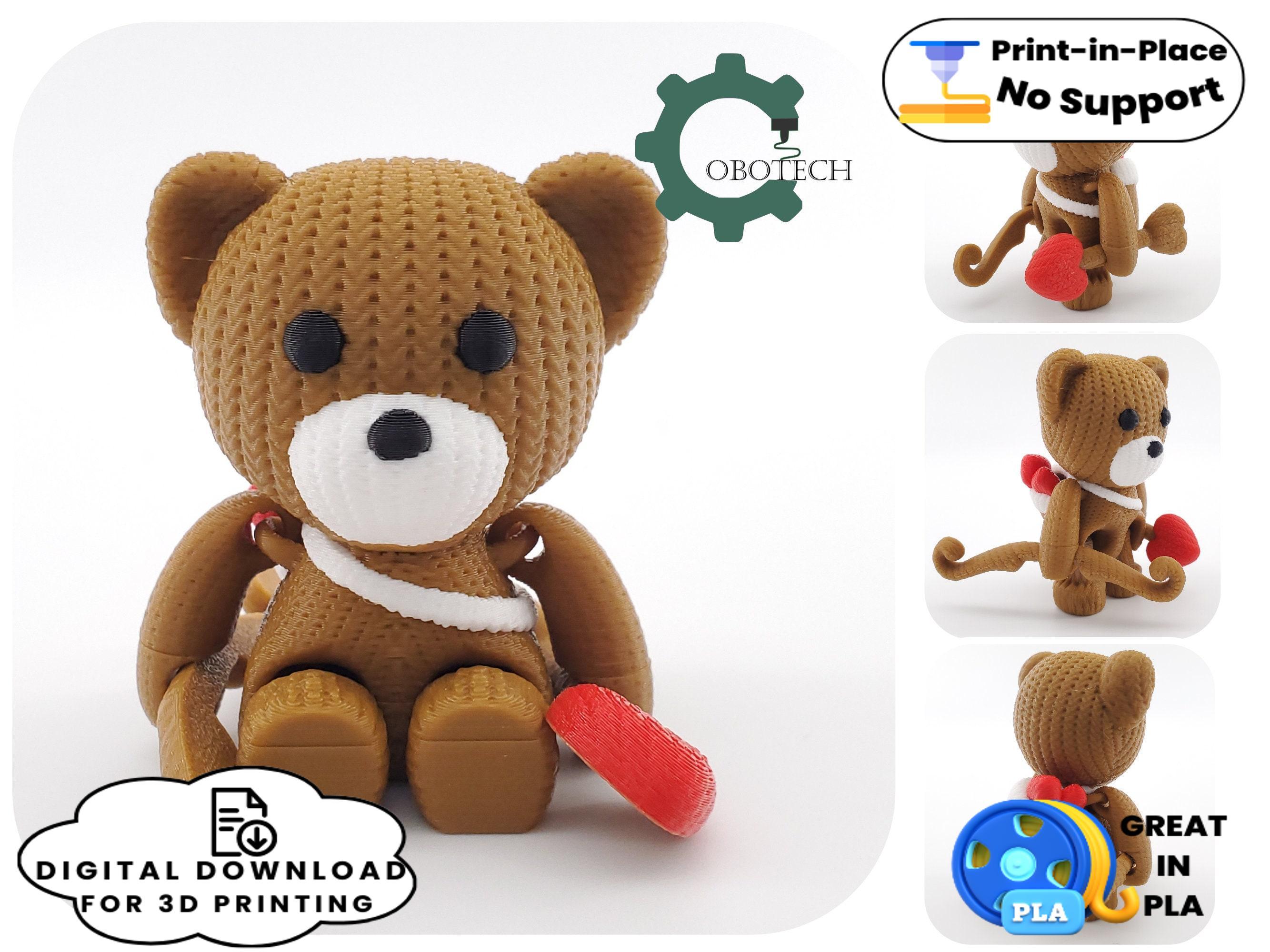 Cobotech Articulated Crochet Bear Cupid 3d model