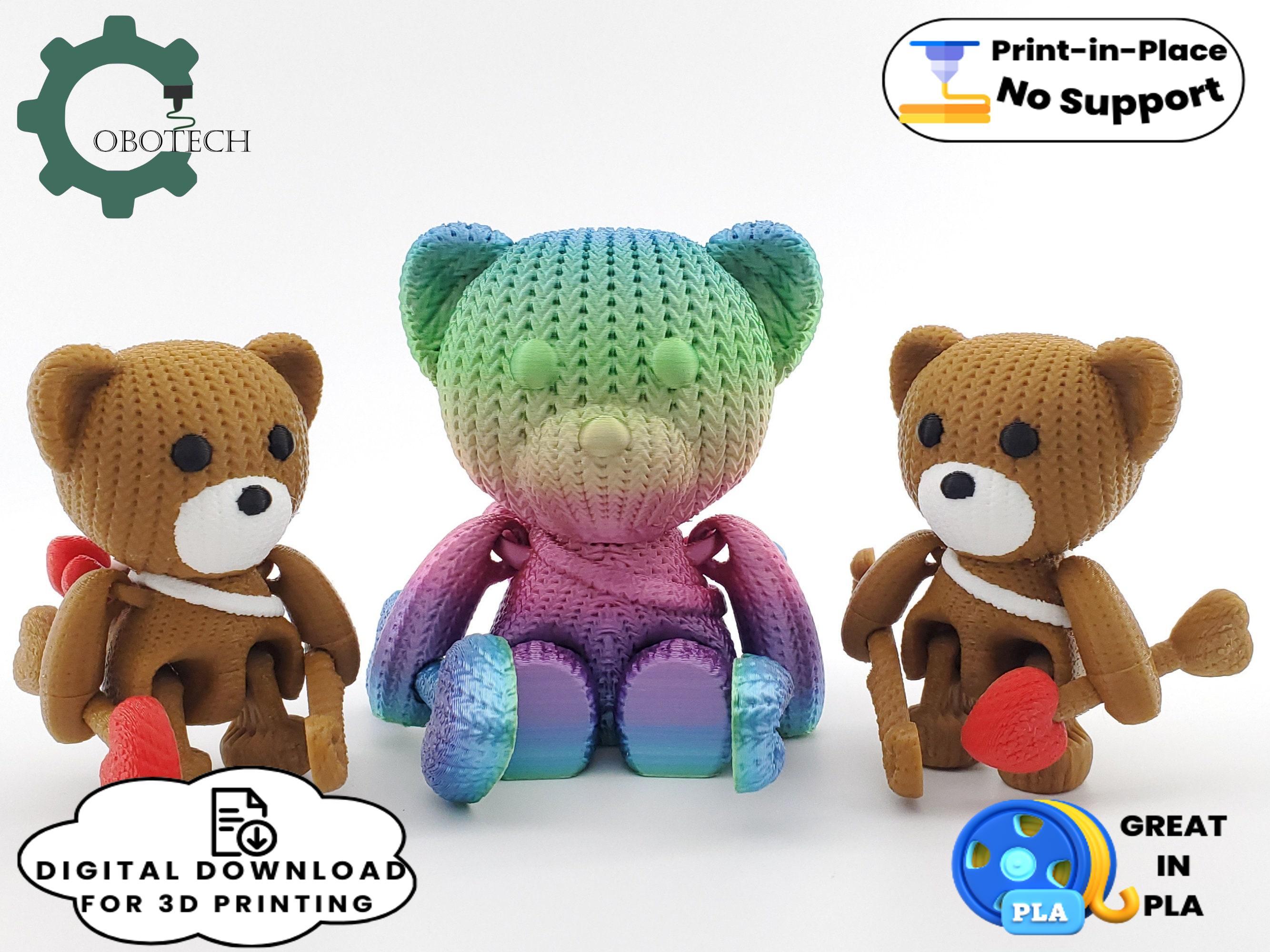 Cobotech Articulated Crochet Bear Cupid 3d model