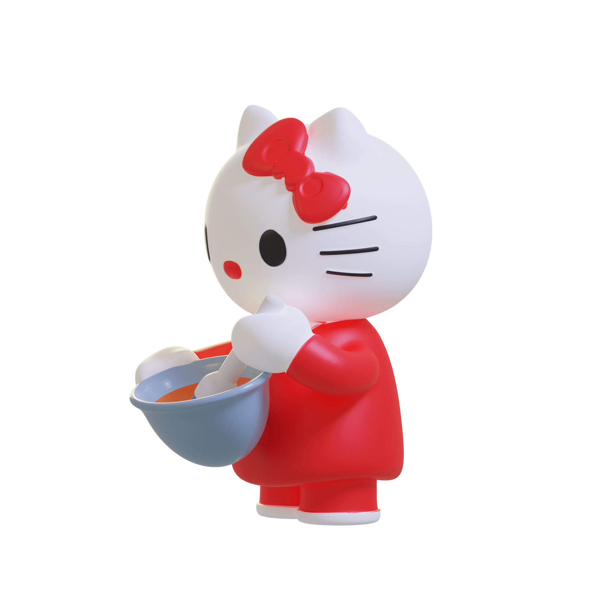 Hello Kitty Cook 3d model