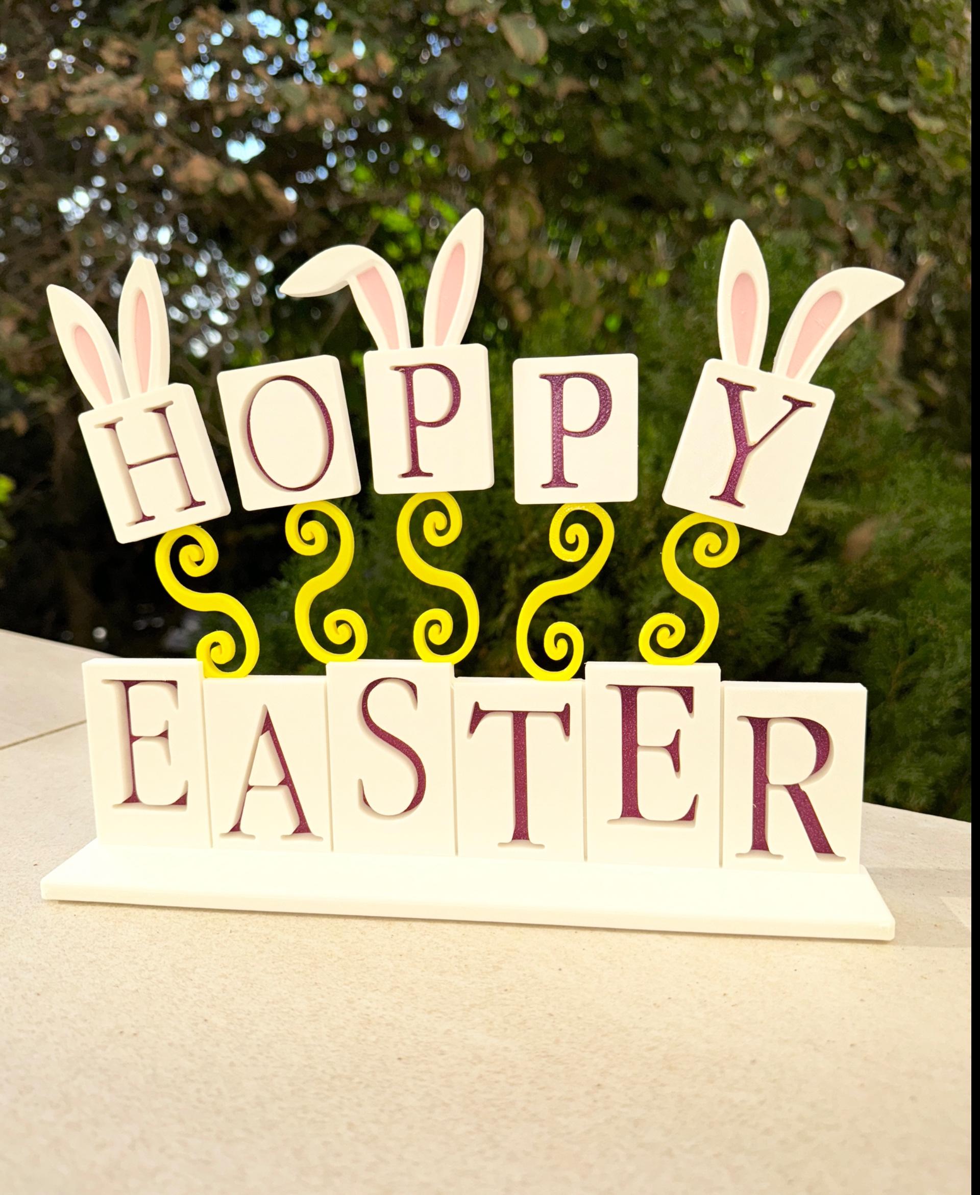 Hoppy Easter Tabletop Decoration - Very nice model indeed and very easy to print. Thank you.  - 3d model