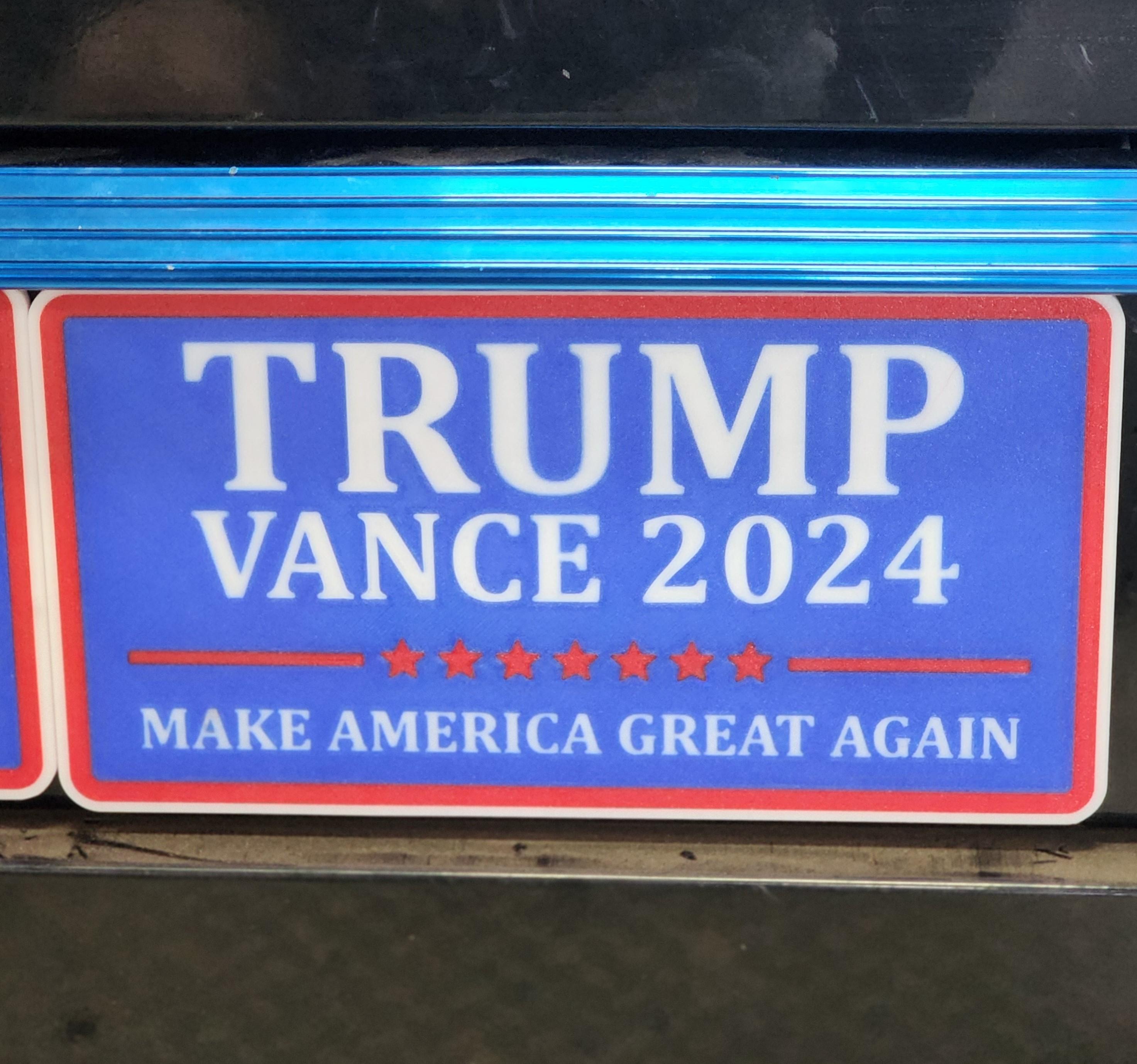 Trump Vance 2024 Fridge Magnet 3d model