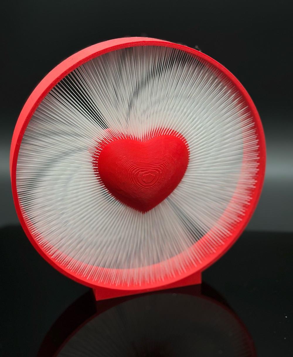 Heart Strings Artwork - Thx for this beautiful model, was very easy to print and the results speaks for itself (made in PolyTerra) - 3d model