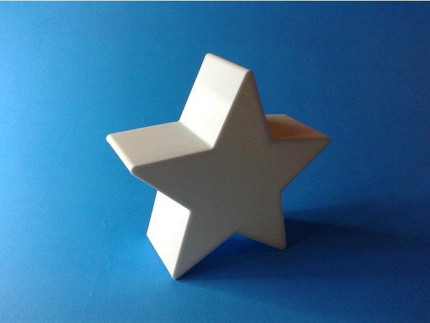 Star nestable box (v1) 3d model