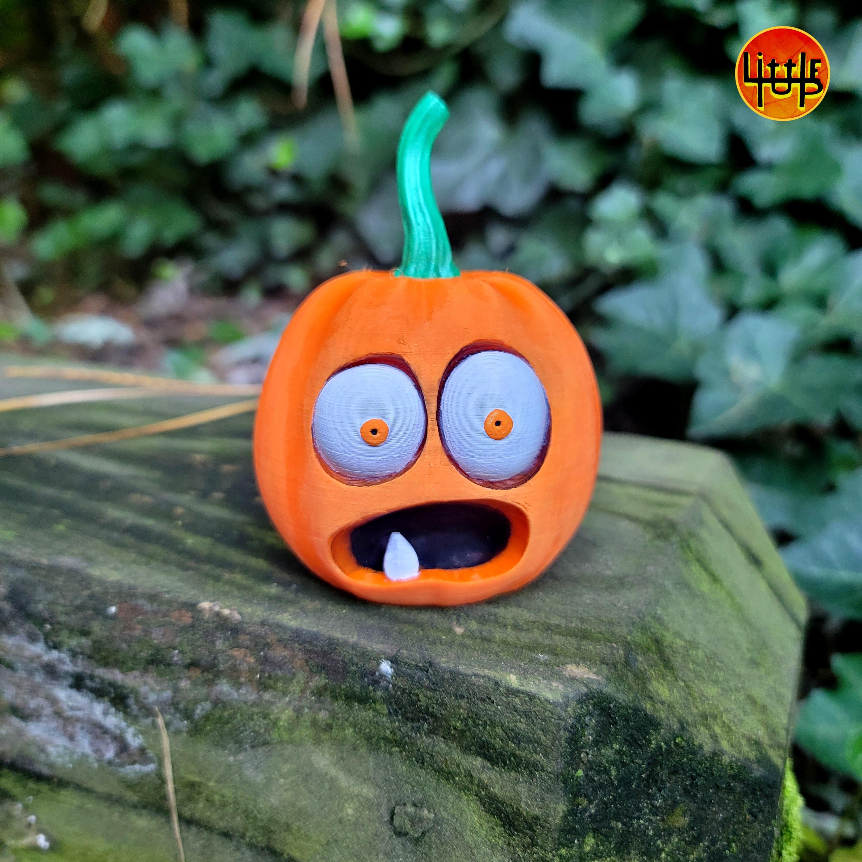 Scared pumpkin 3d model