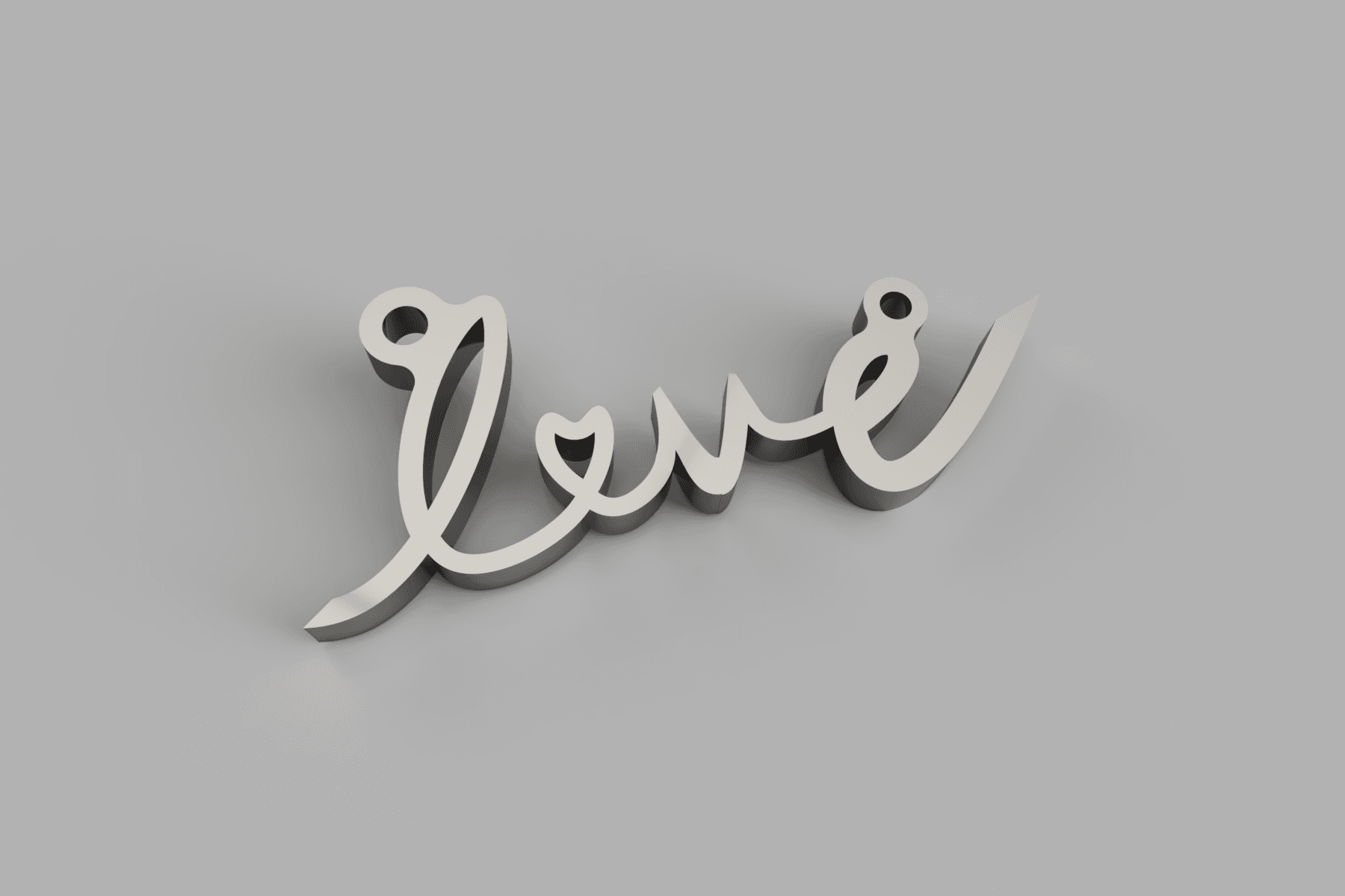 LOVE NECKLACE 3d model