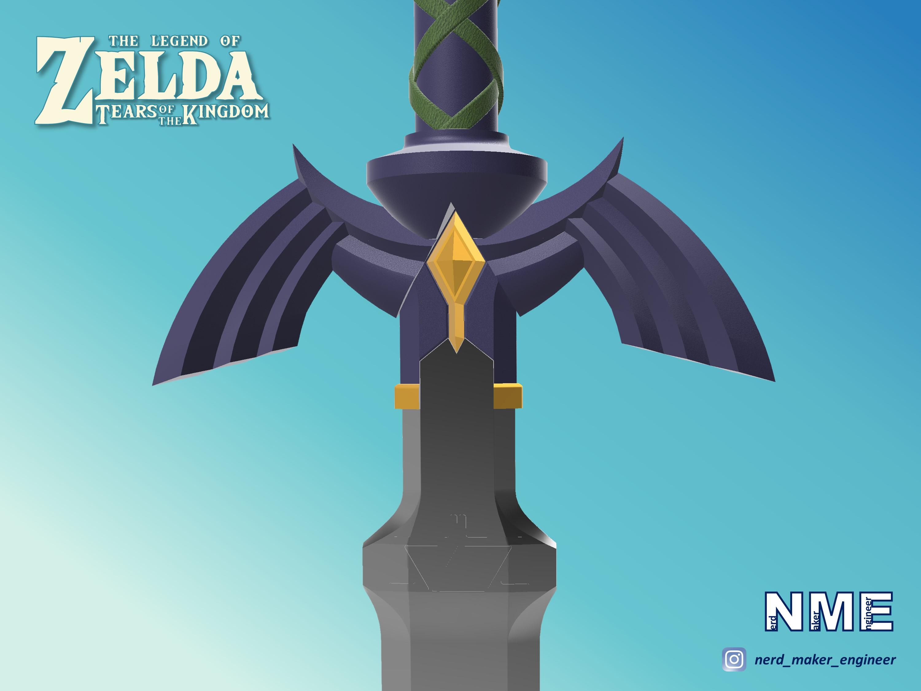 Master Sword - Zelda Tears of the Kingdom - Complete Set - Life Size 3d model