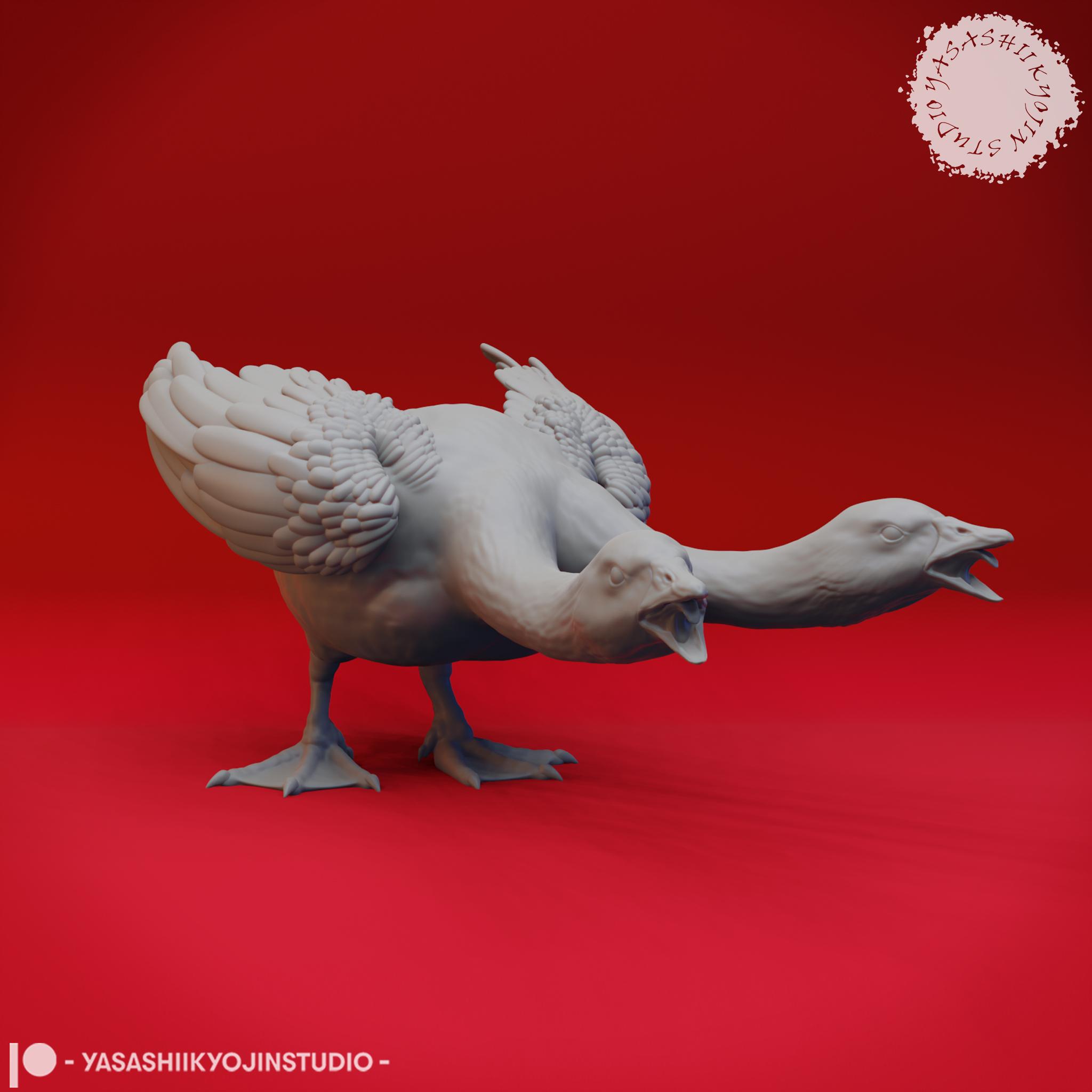 Goose Hydra Transformation - Tabletop Miniature (Pre-Supported) 3d model