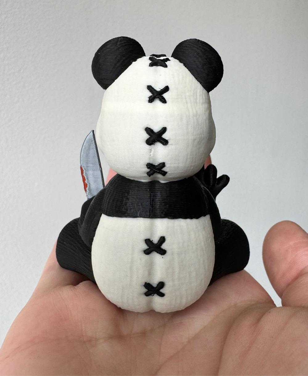 Naughty Panda Flipping the Bird / 3MF Included / No Supports 3d model