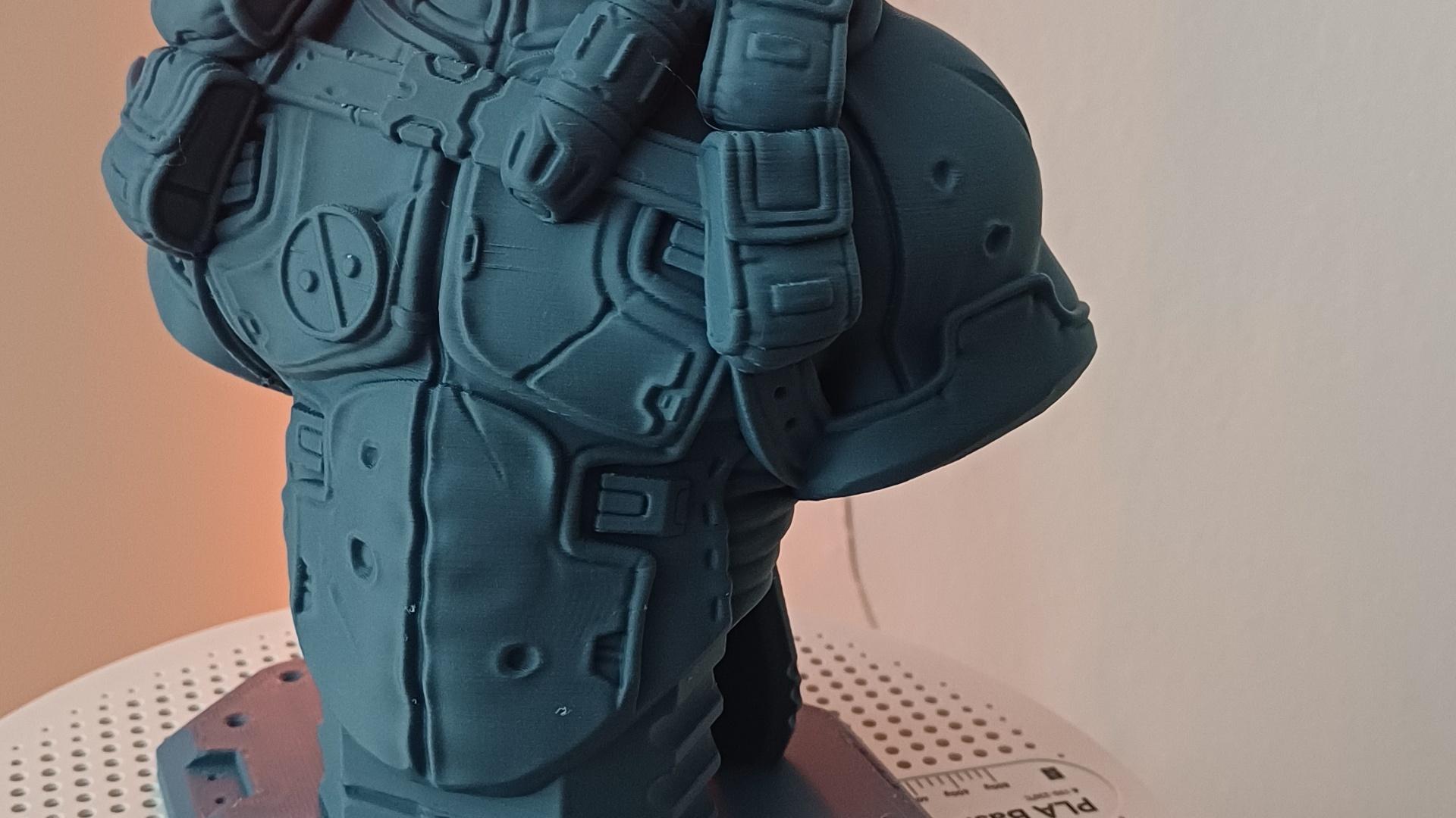 Deadpool bust (Remastered Supportless Edition) (fan art) - Great print! Took 23 hours, but hey, it was worth it. - 3d model