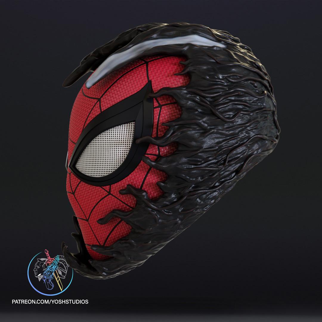 Venom Spiderman Mask 3d Print File STL 3d model