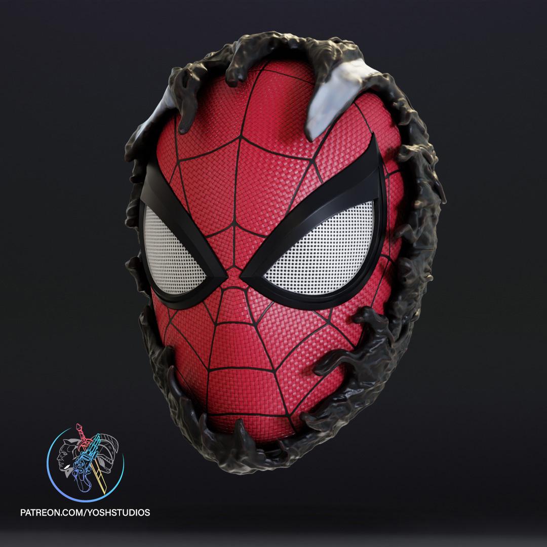 Venom Spiderman Mask 3d Print File STL 3d model