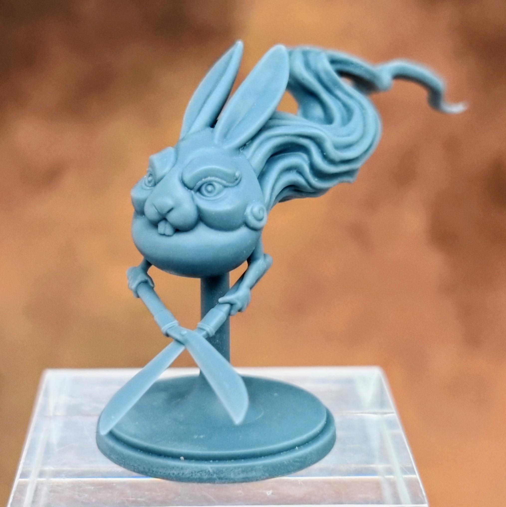 Will-o'-wisp Spirit - Guanghan Rabbit Mask Onibi (Pre-Supported) 3d model