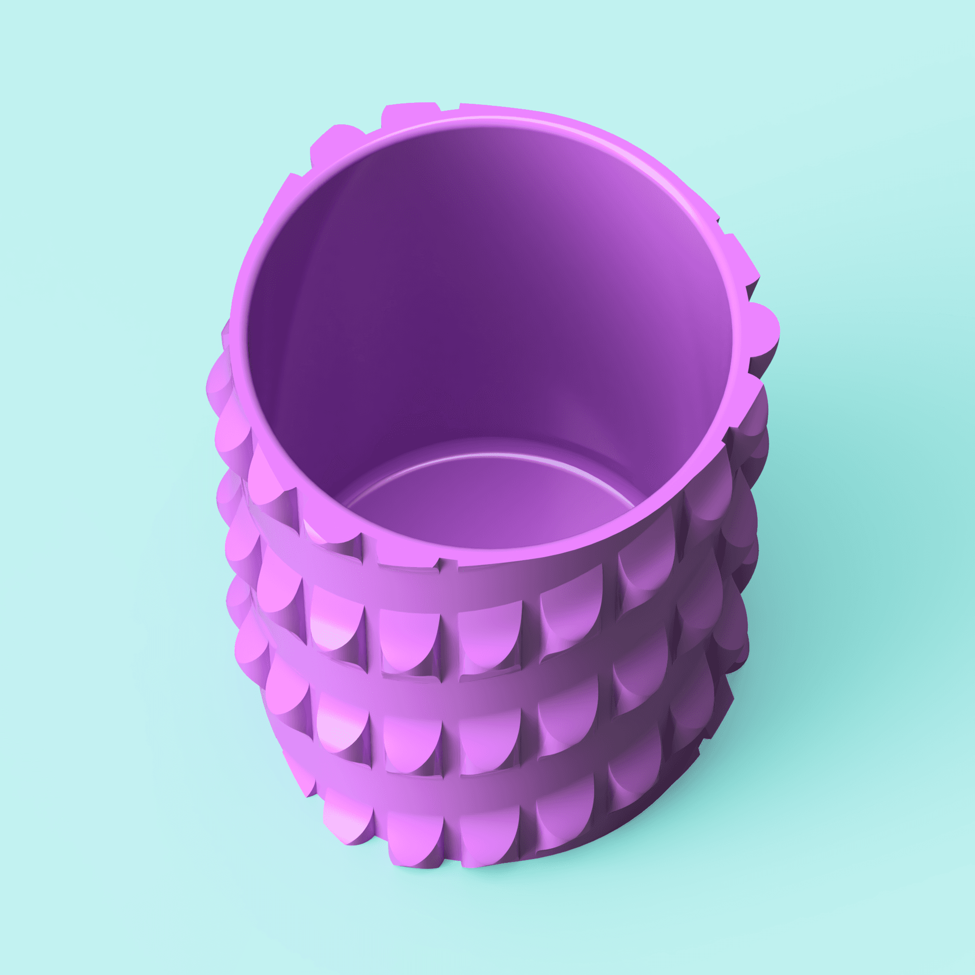 Vanishing Spiral Pen Cup 3d model