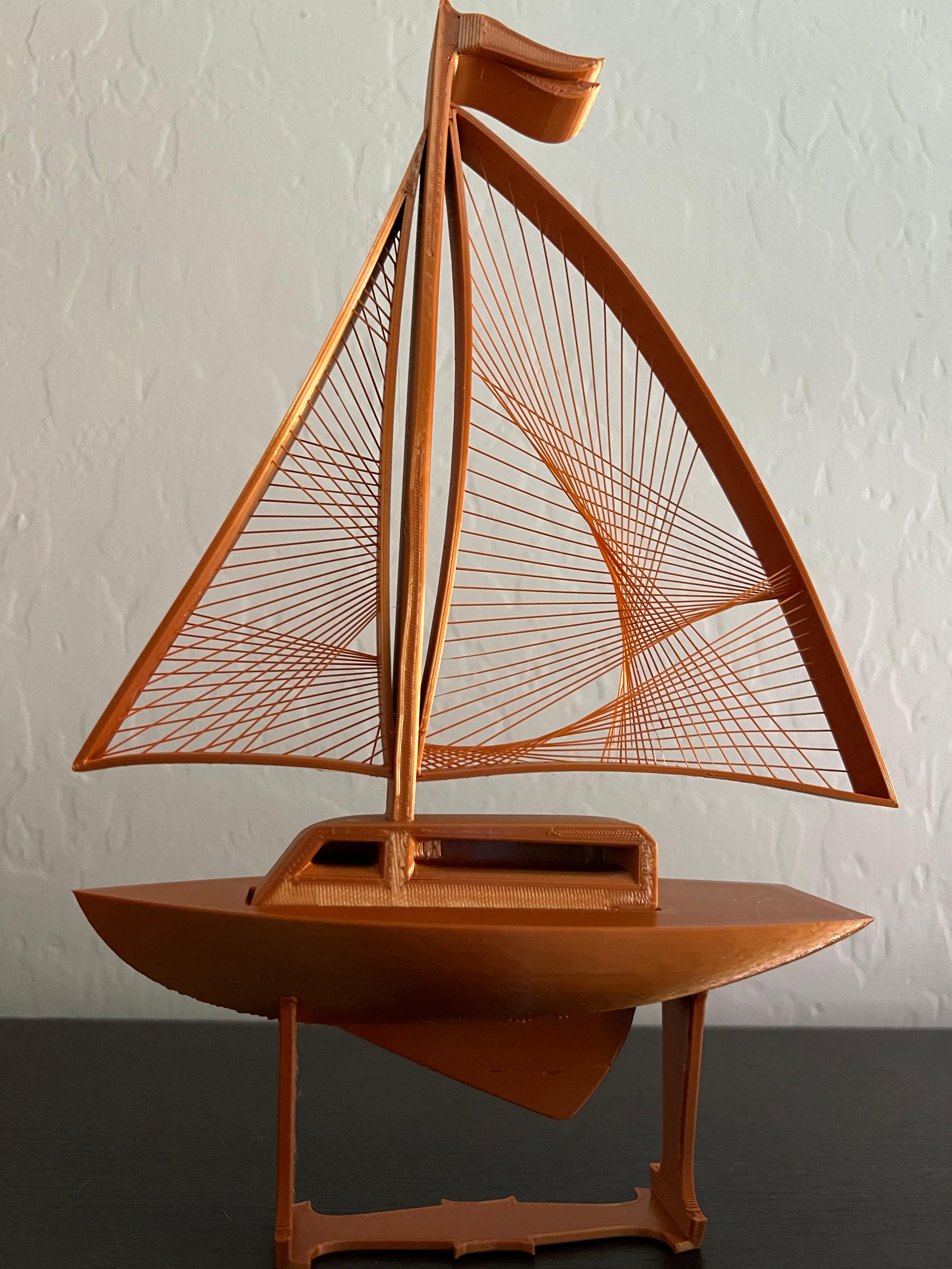 Sailboat Small - These are so fascinating. They are great. I hope they inspire my girls to think outside the box and make awesome things - 3d model