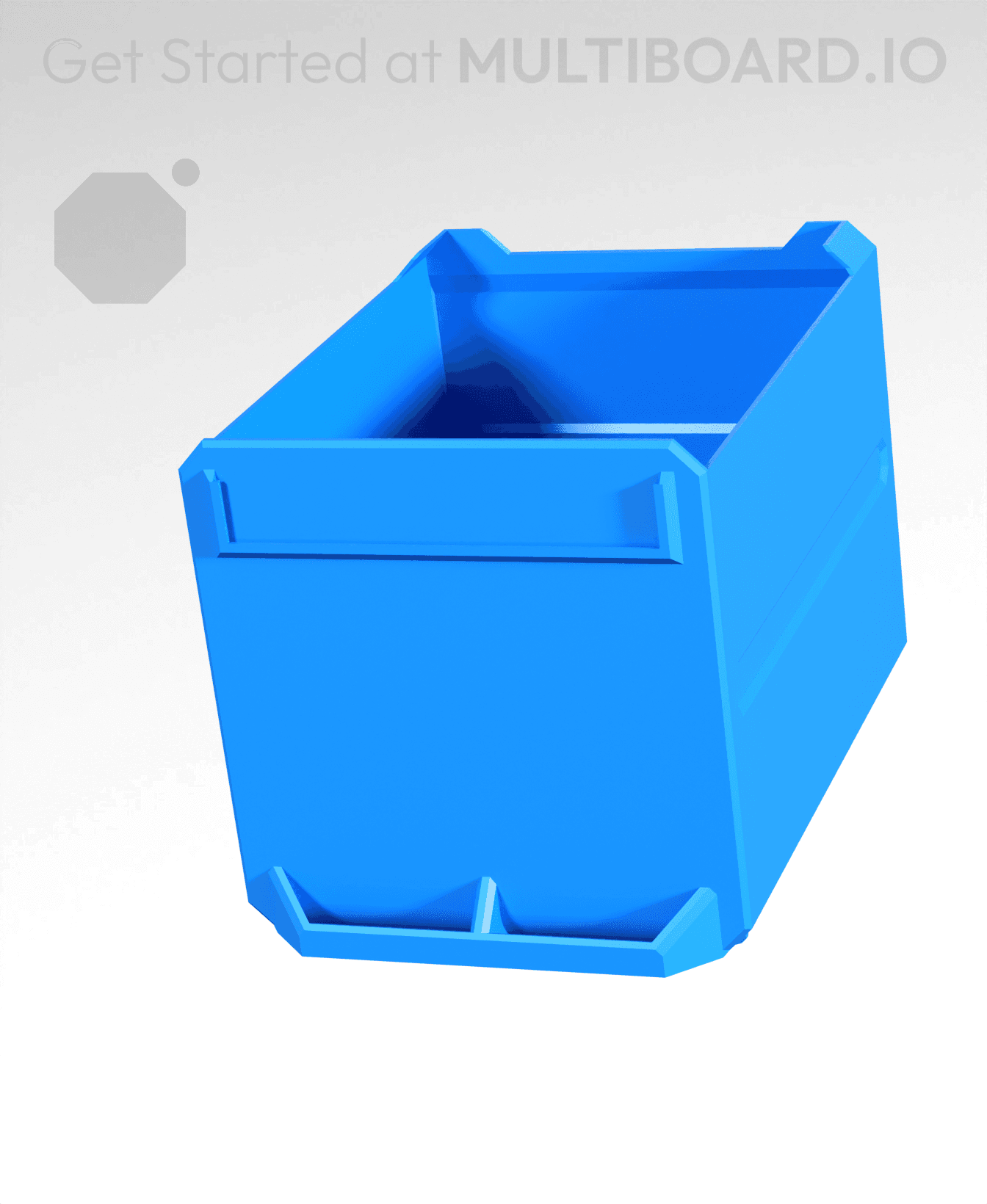 2x2x2.5-Deep - Multibin Simple Drawer 3d model