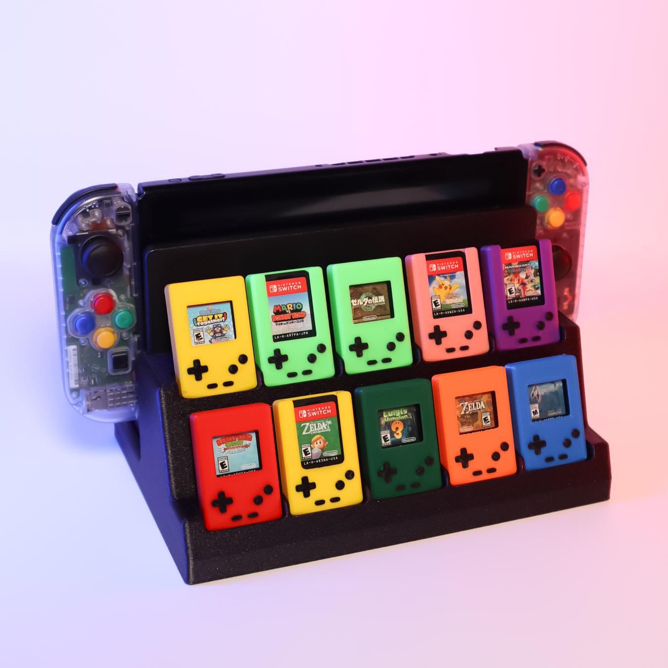 Mini Gameboy Case for Switch Game Cartridge – Display Dock (10) 3d model