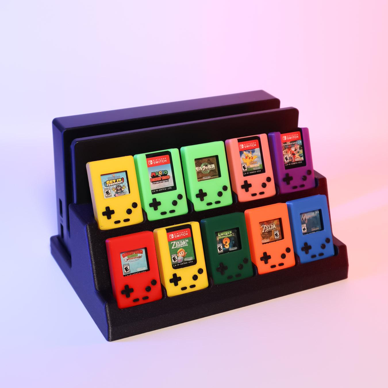 Mini Gameboy Case for Switch Game Cartridge – Display Dock (10) 3d model