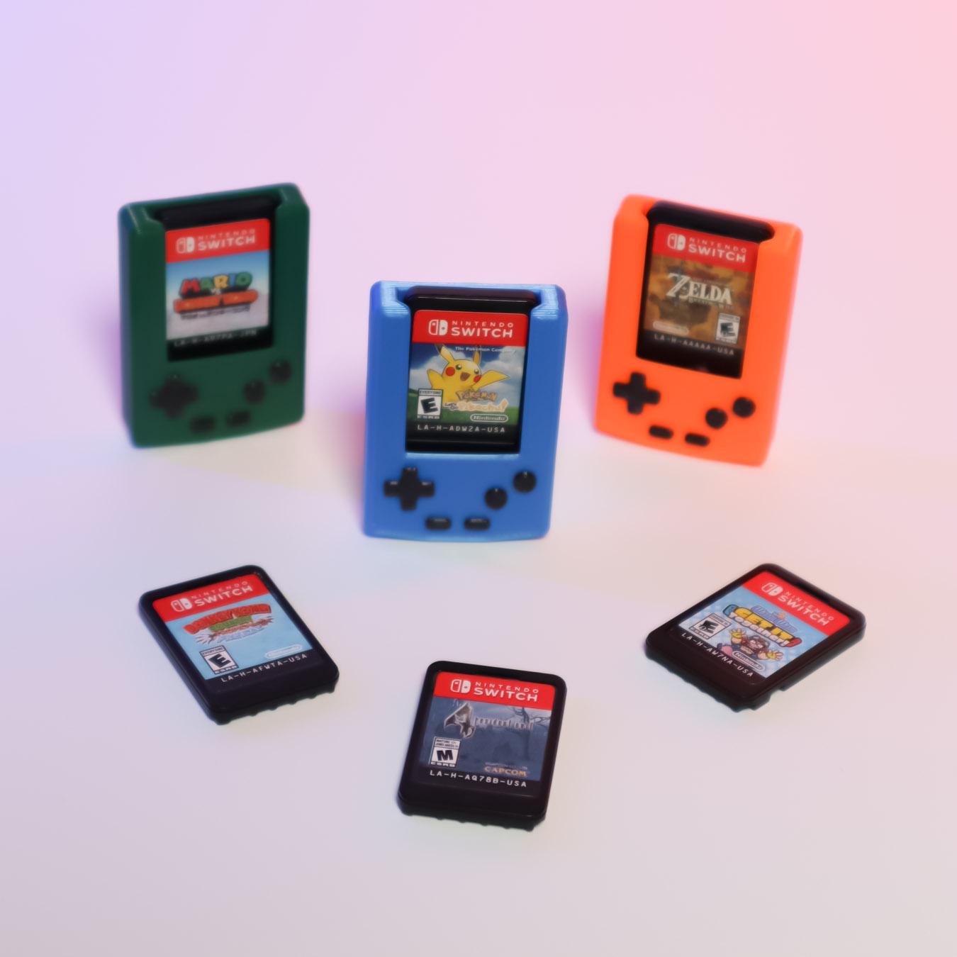 Mini Gameboy Case for Switch Game Cartridge – Display Dock (10) 3d model