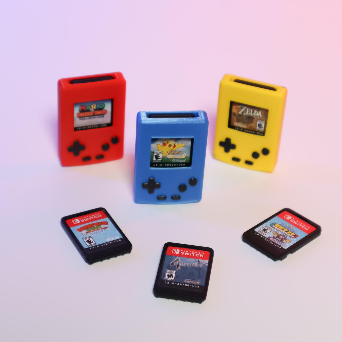 Mini Gameboy Case for Switch Game Cartridge – Display Dock (10) 3d model