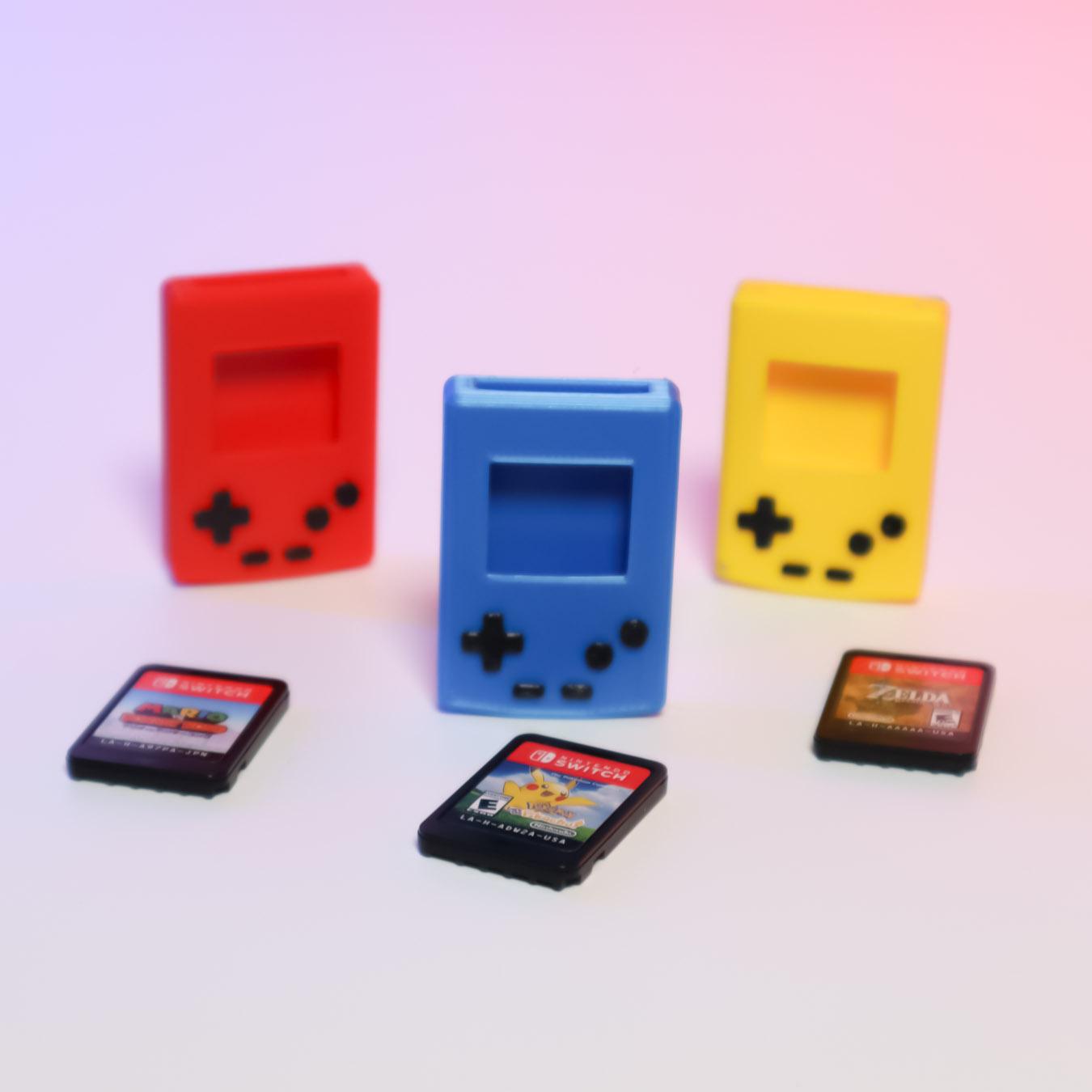 Mini Gameboy Case for Switch Game Cartridge – Display Dock (10) 3d model