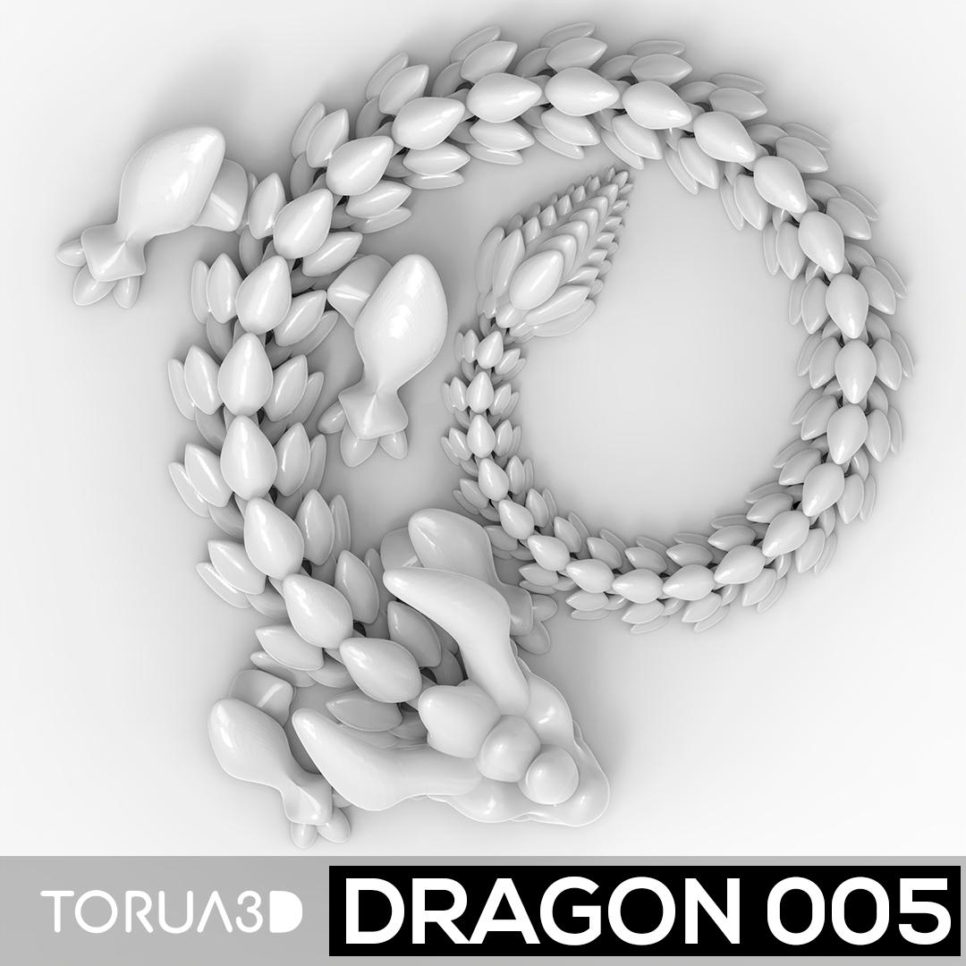 Articulated Dragon 005 by TORUA3D 3d model