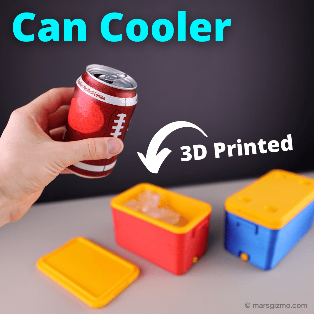 3D Printable V8 CAN COOLER FOR REGULAR AND MINI CANS / FITS MOST