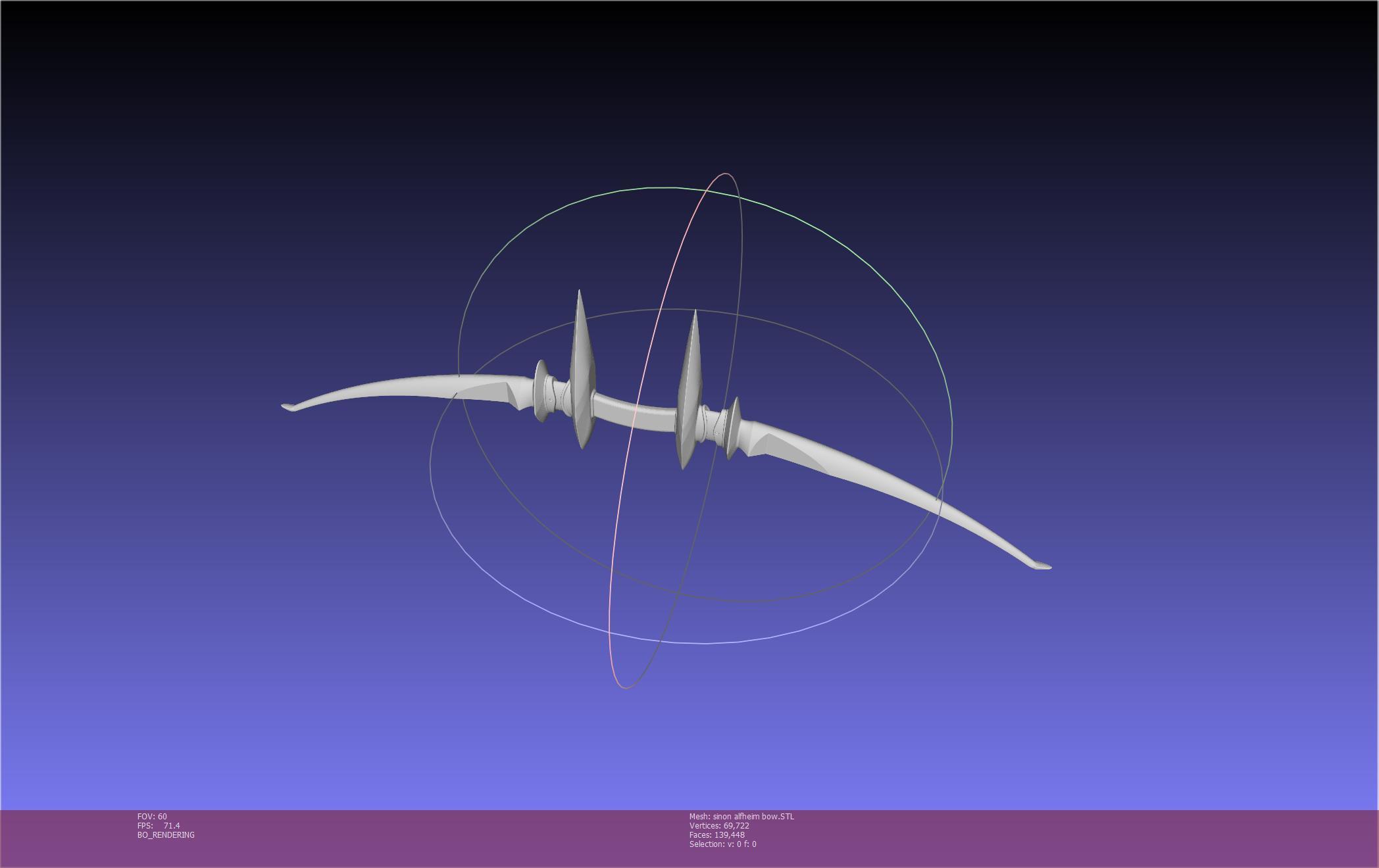 Sword Art Online Sinon Alfheim Bow Printable Assembly 3d model