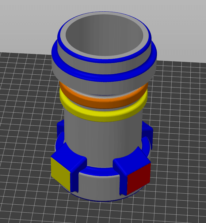 Remix of LEGO Lightsaber inspired Can Coozie  3d model