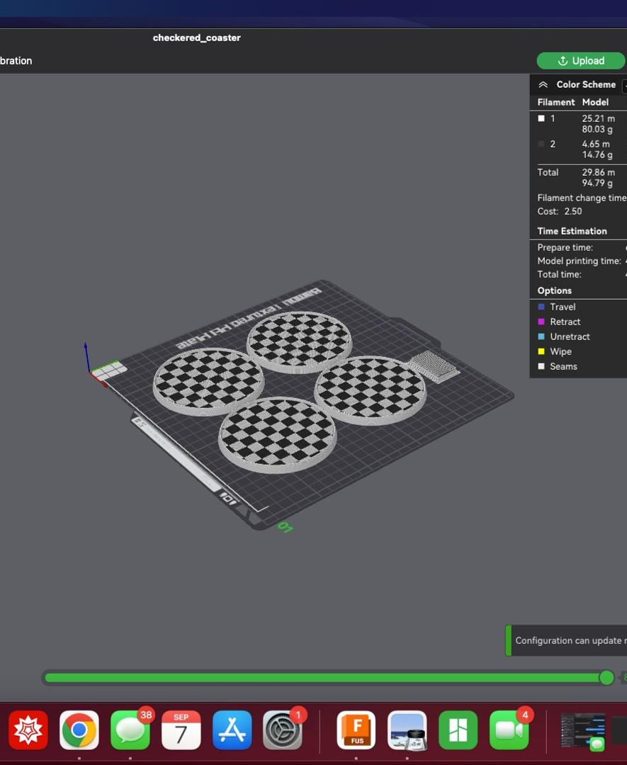 CheckeredDrinkCoasters 3d model