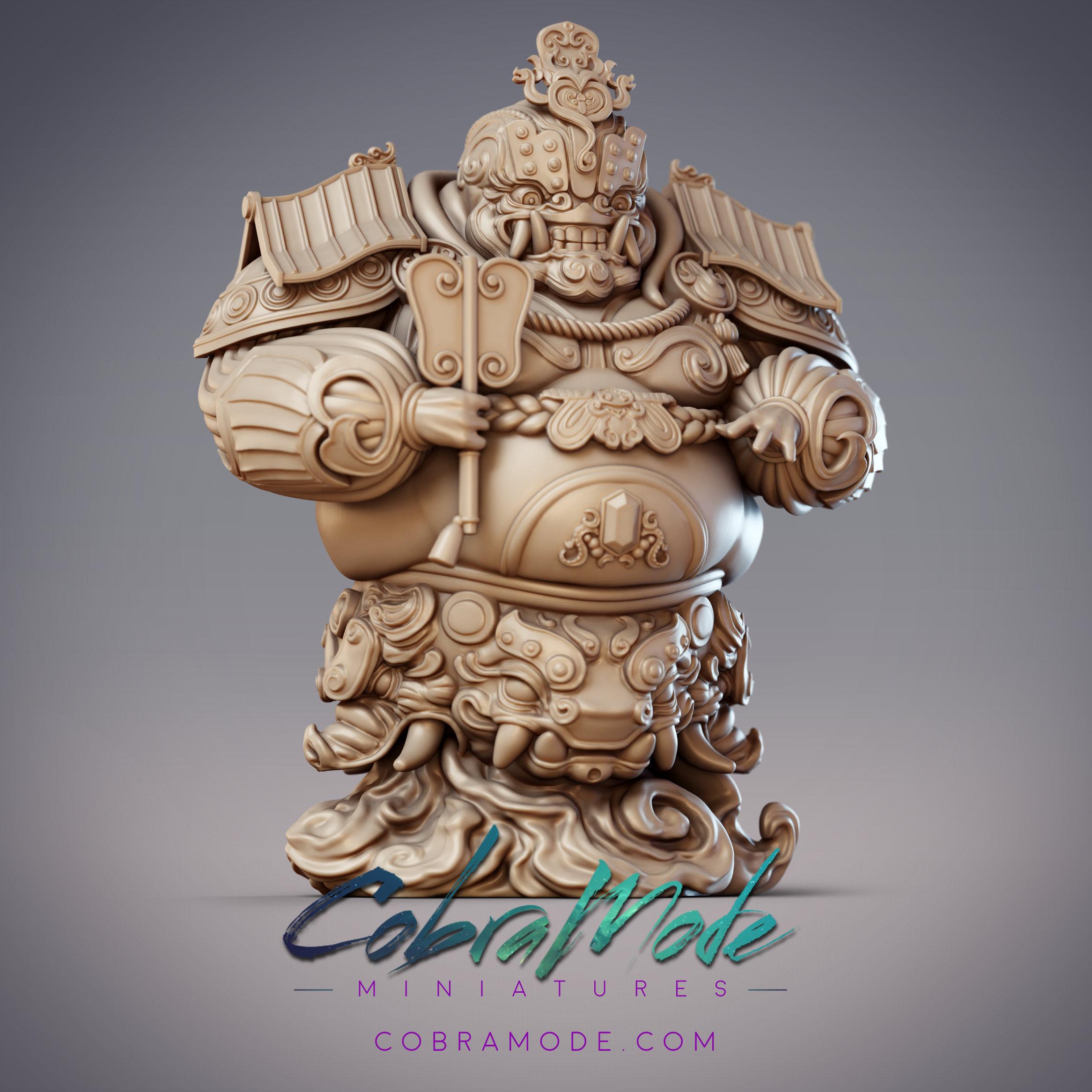 Animated Toad Golem - Command Post Tsukumogami (Pre-Supported) 3d model