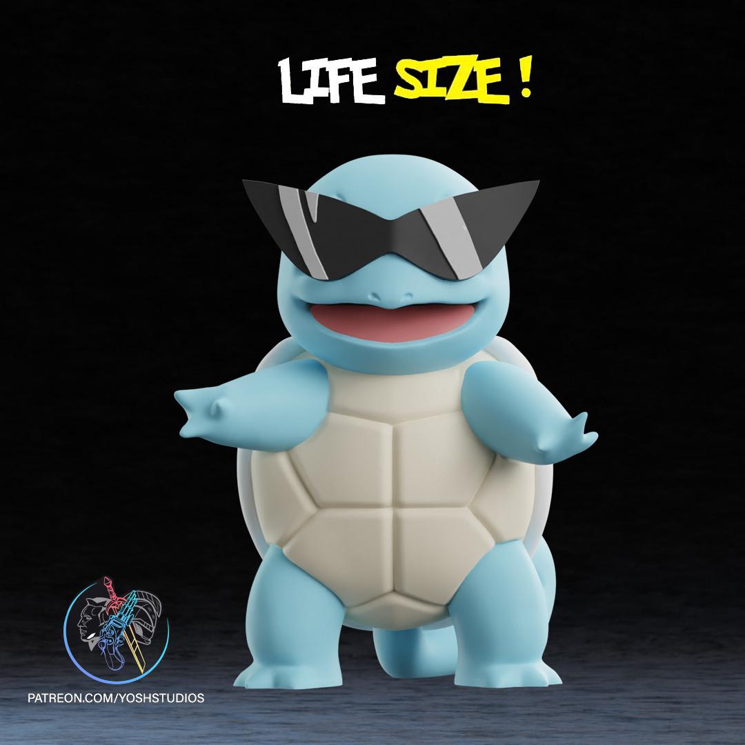 Life Sized Squritle 3D Print File STL 3d model