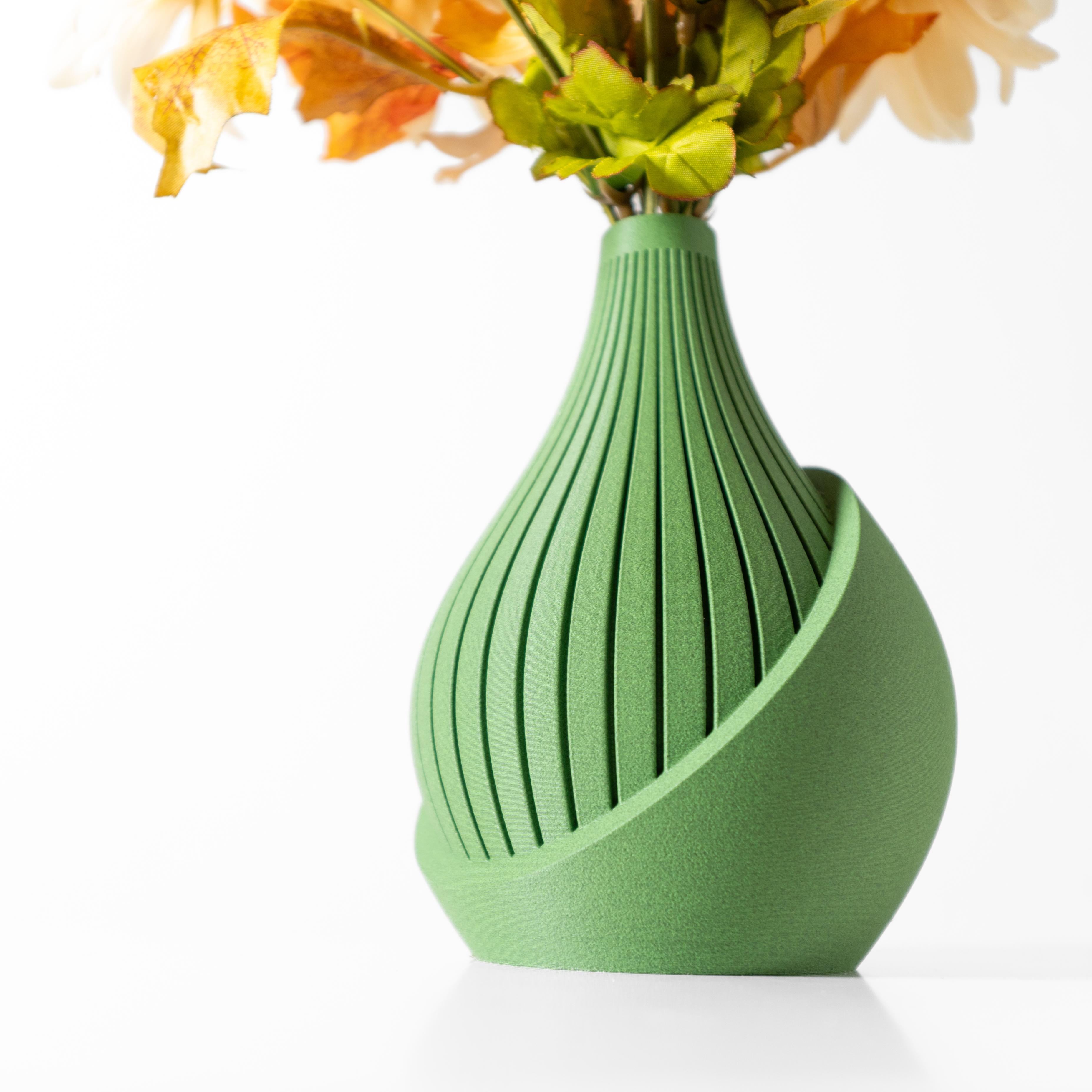 The Yovi Vase, Modern and Unique Home Decor for Dried and Preserved Flower Arrangement  | STL File 3d model