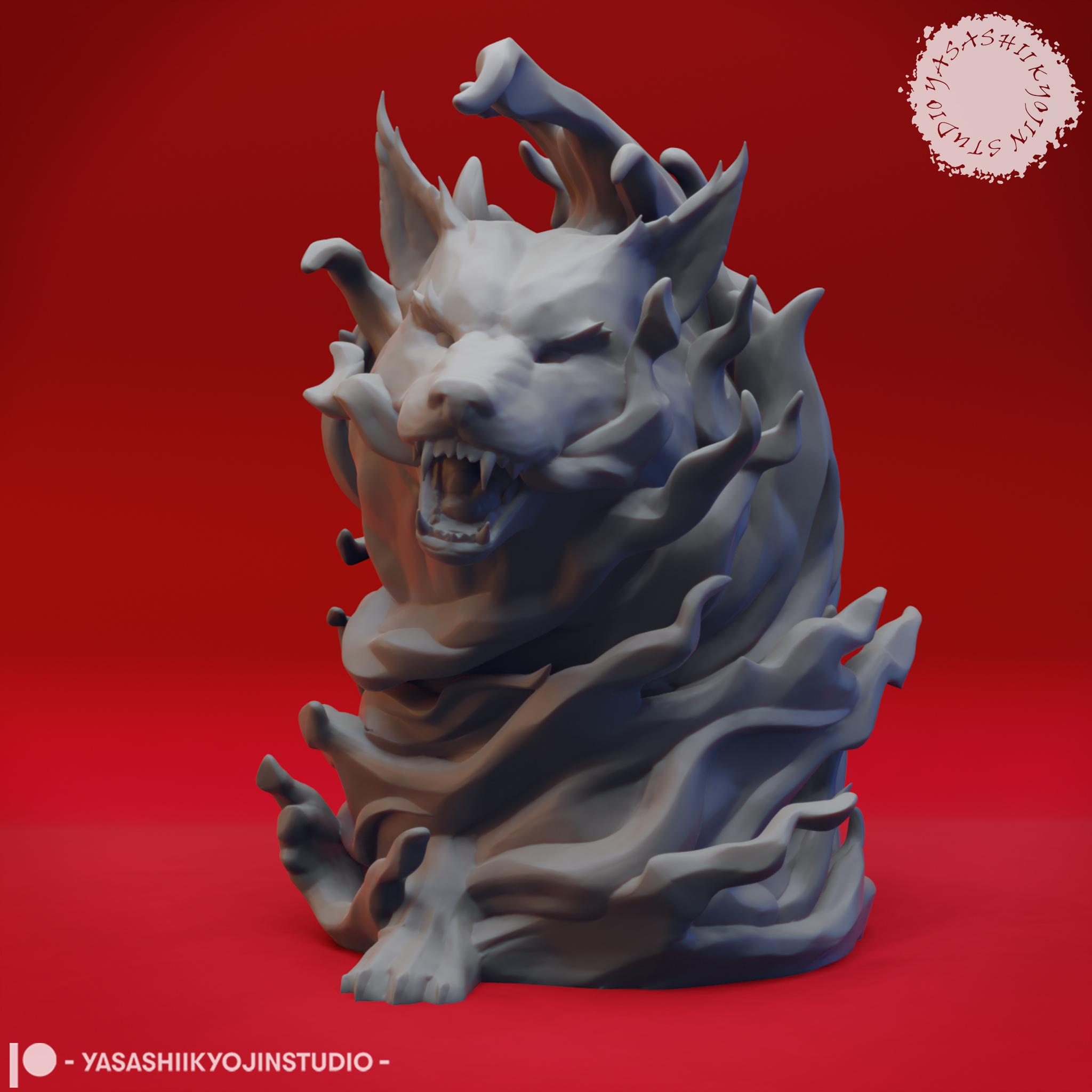 Fire Elemental - Tabletop Miniature (Pre-Supported) 3d model