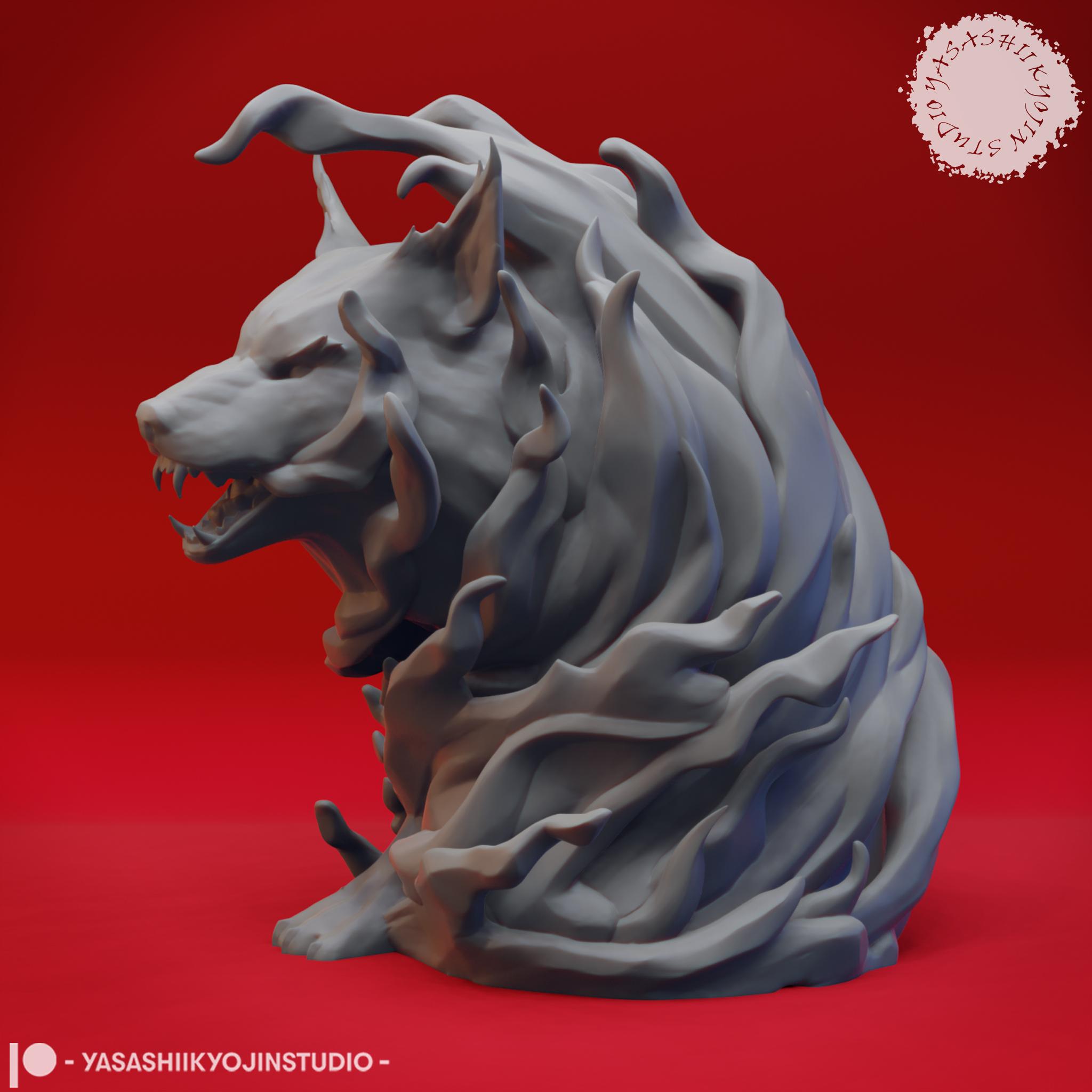 Fire Elemental - Tabletop Miniature (Pre-Supported) 3d model