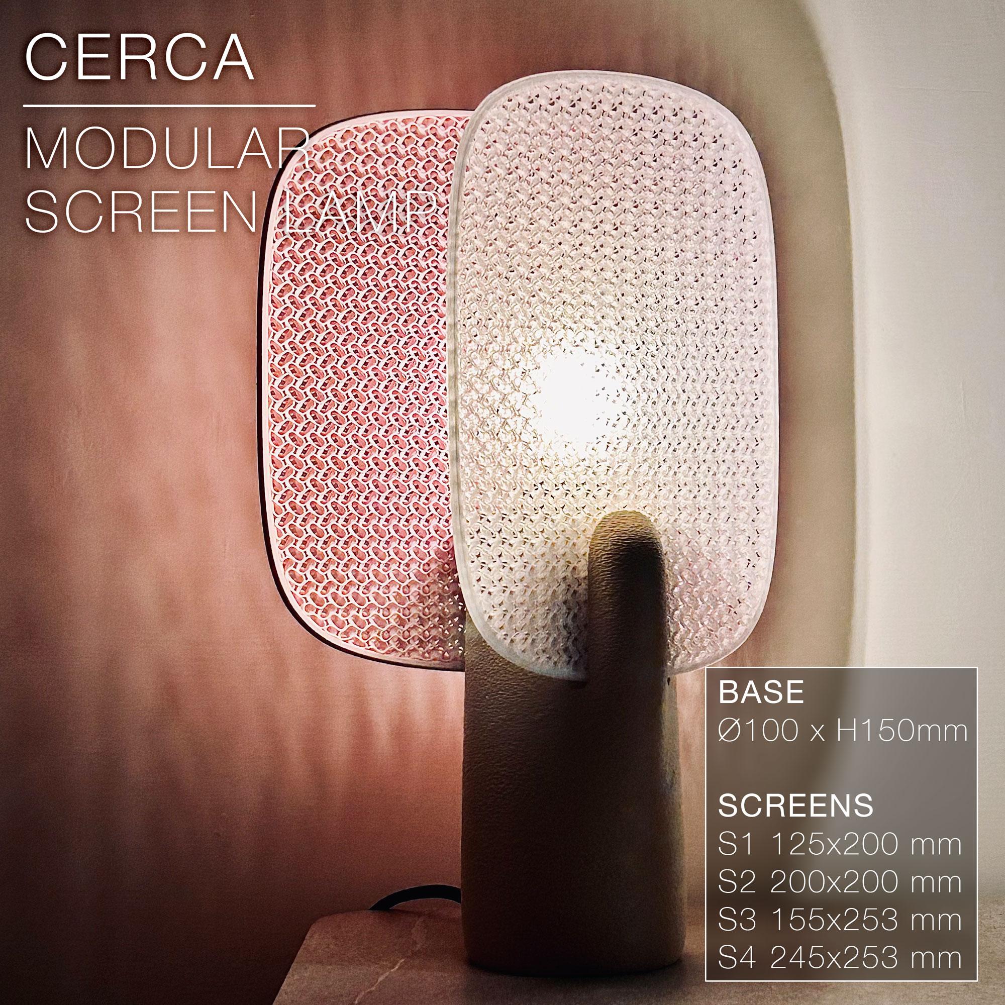 CERCA |  Modular Screen Table Lamp E14, E26, E27 3d model