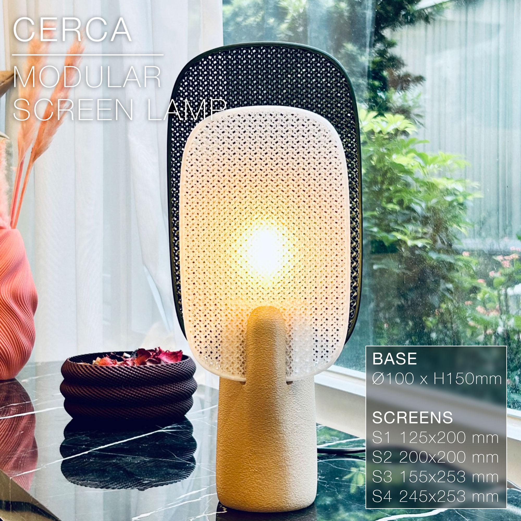 CERCA |  Modular Screen Table Lamp E14, E26, E27 3d model