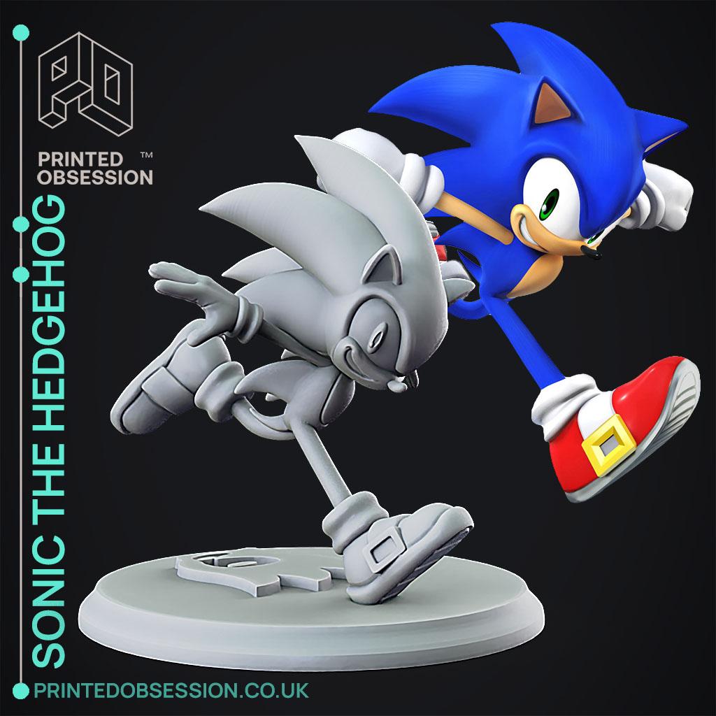 STL file Sonic the Hedgehog Classic (Fan Art) 🦔・3D printer model to  download・Cults