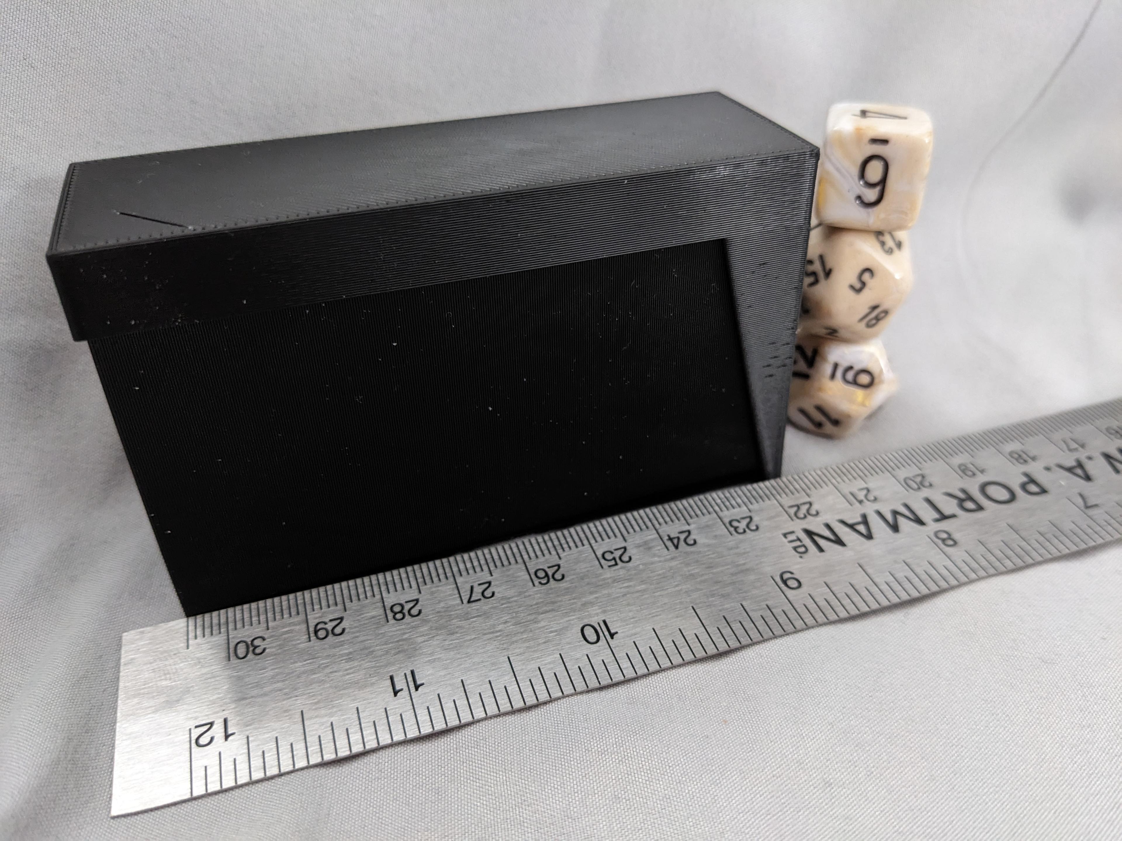 Parametric Pocket Dice Tower and Storage 3d model