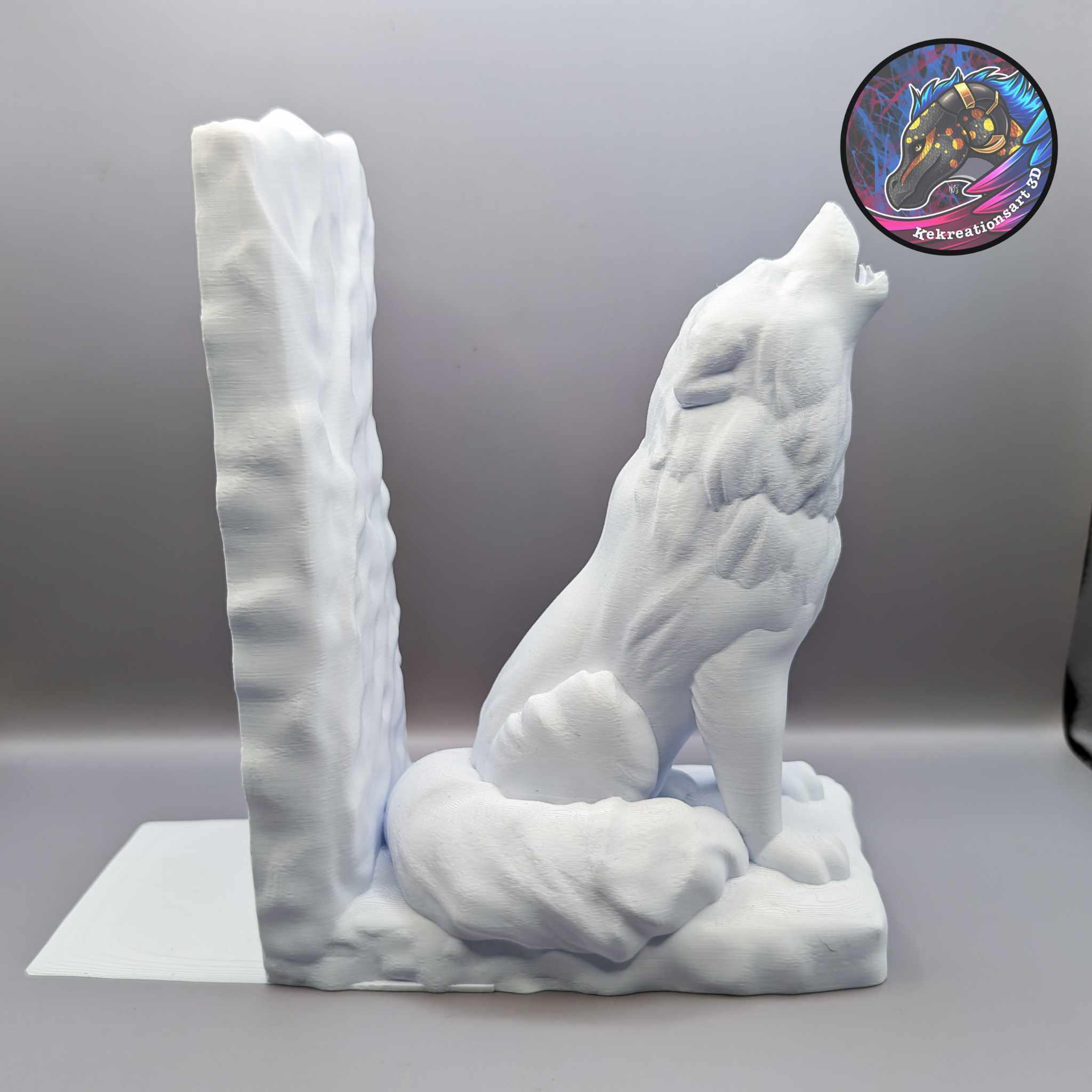 Wolf Bookend 3d model