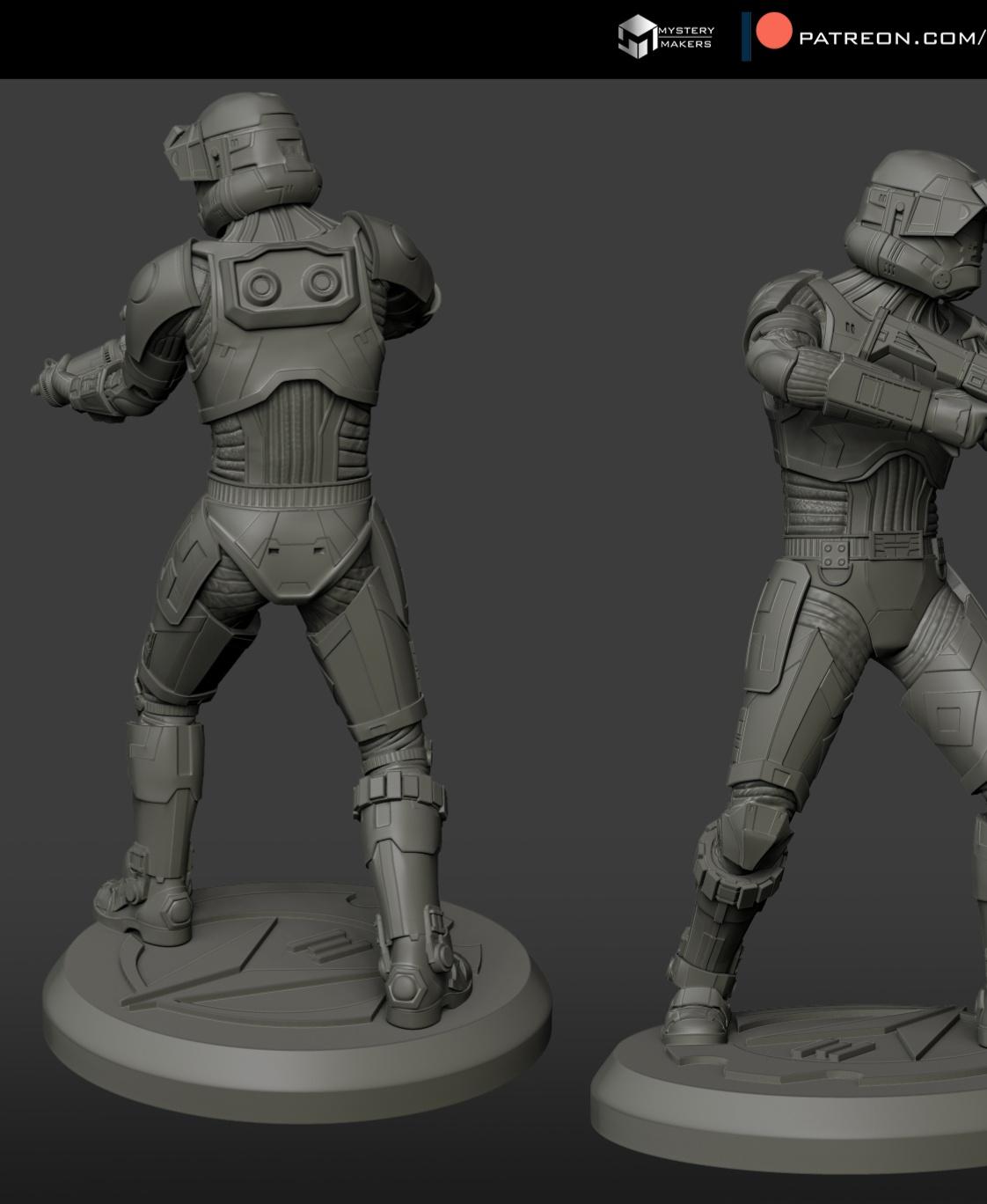 Havoc trooper statue 3d model