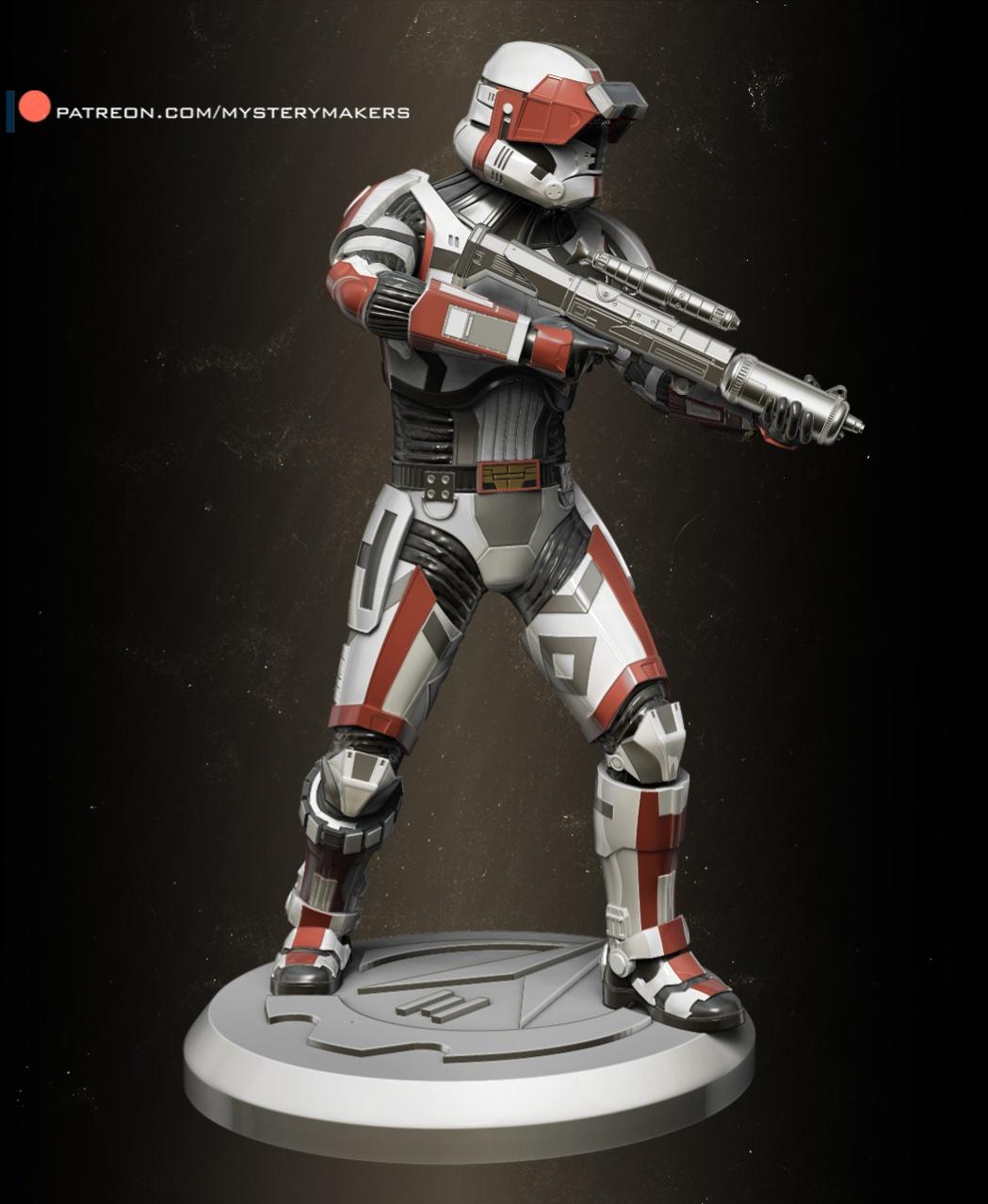 Havoc trooper statue 3d model