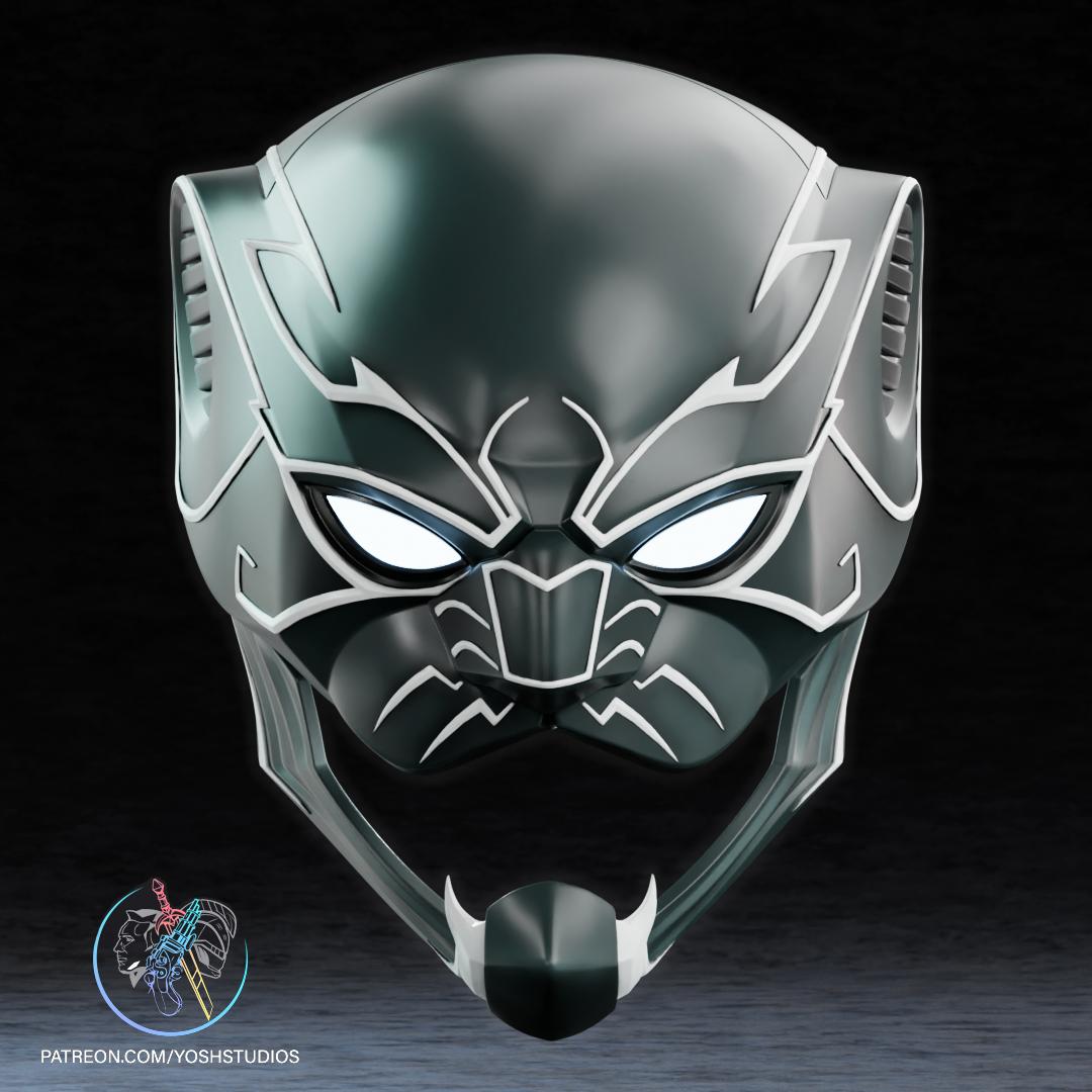 Ultimate Black Panther Helmet 3D Printer File STL 3d model
